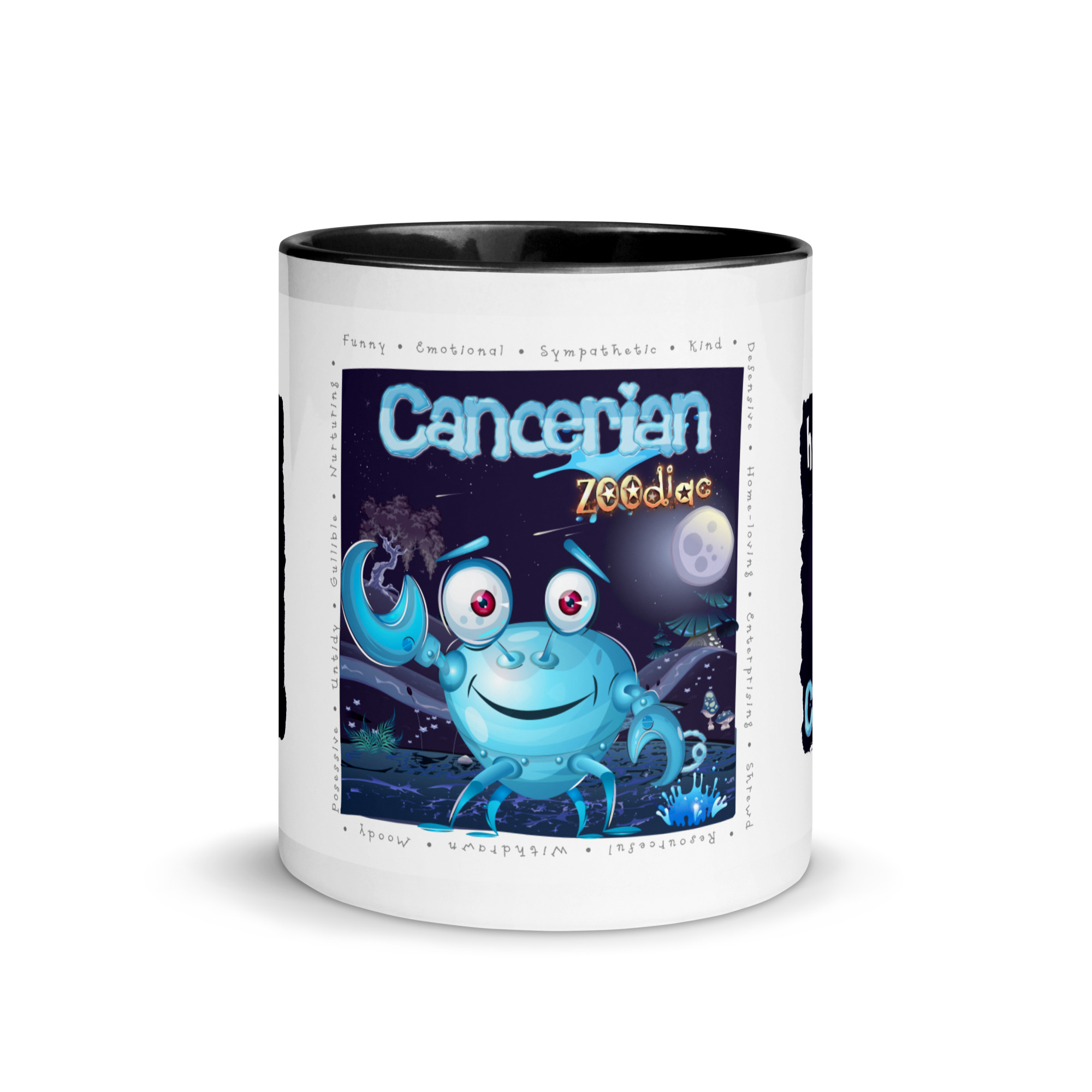 Cancerian Astrominal Mug with Colour Inside - Image 3