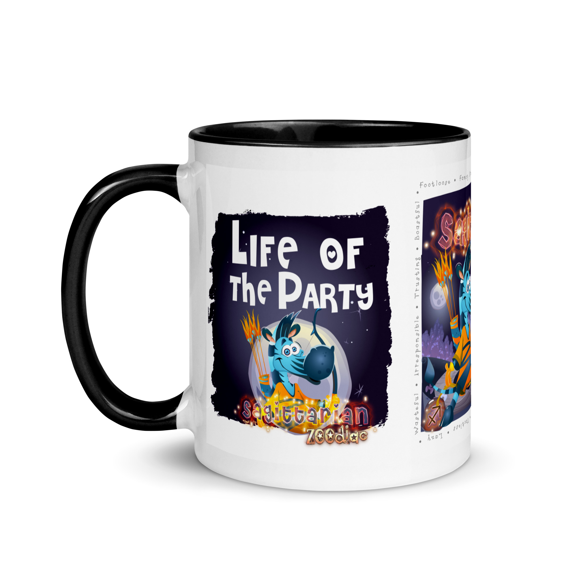 Sagittarius Astrominal Mug with Colour Inside - Image 4
