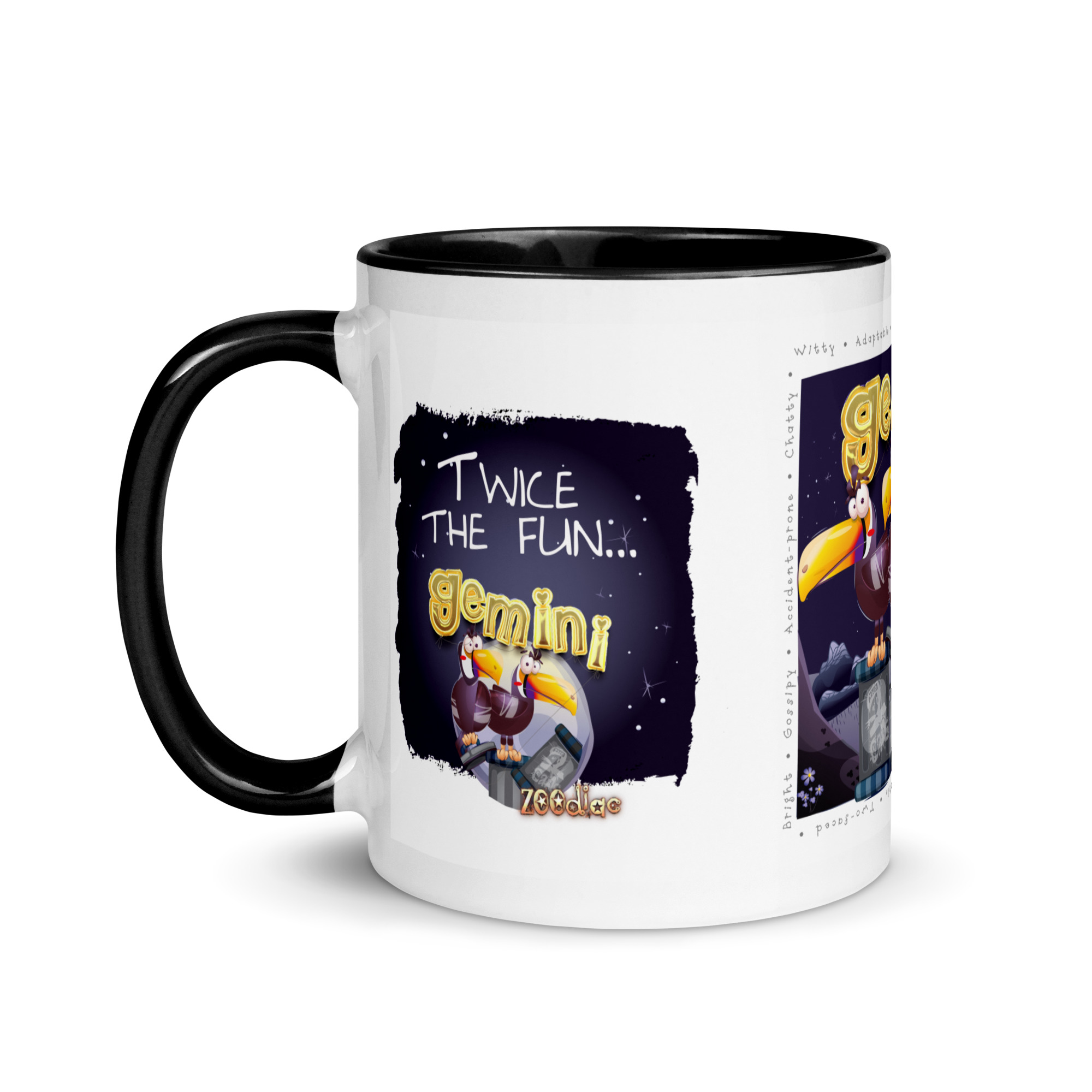 Gemini Astrominal Mug with Colour Inside - Image 3