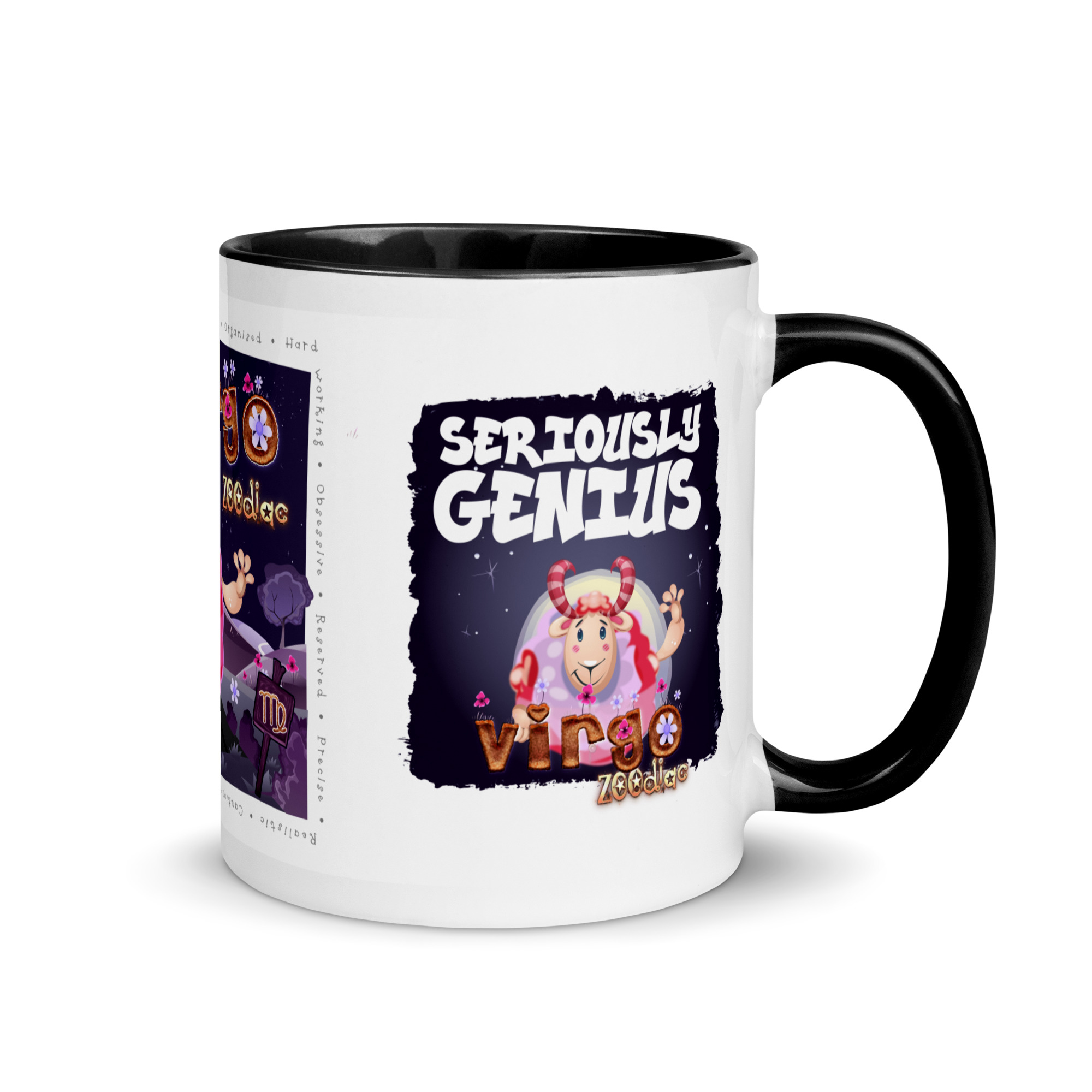 Virgo Astrominal Mug with Colour Inside - Image 2