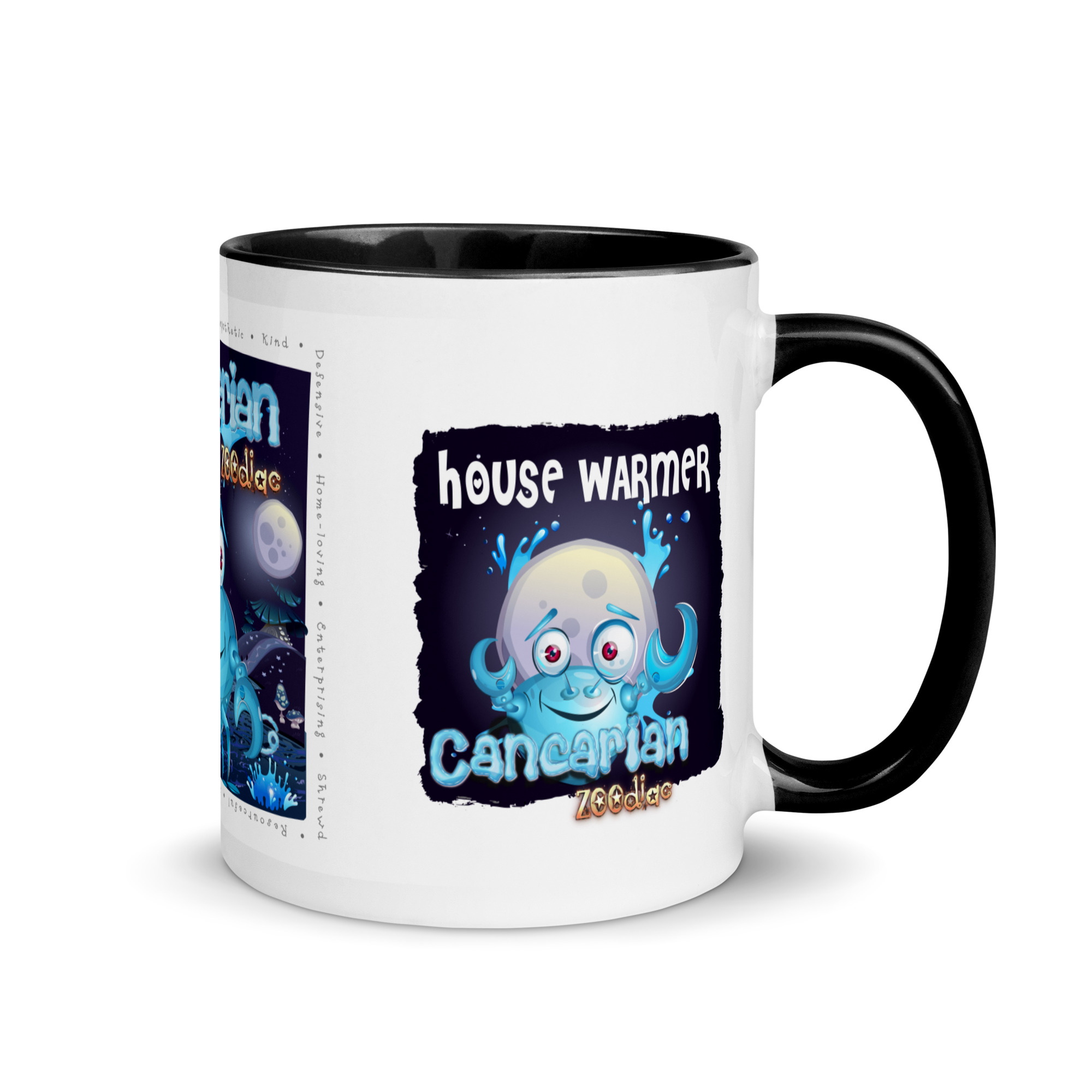 Cancerian Astrominal Mug with Colour Inside - Image 2