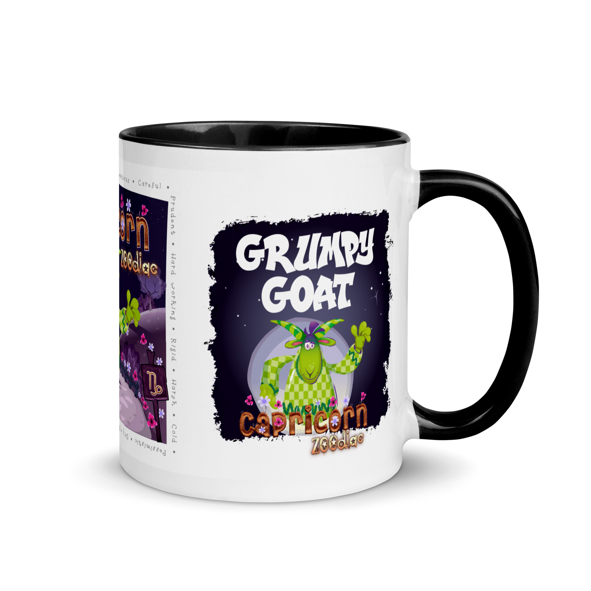 Capricorn Astrominal Mug with Colour Inside - Image 2