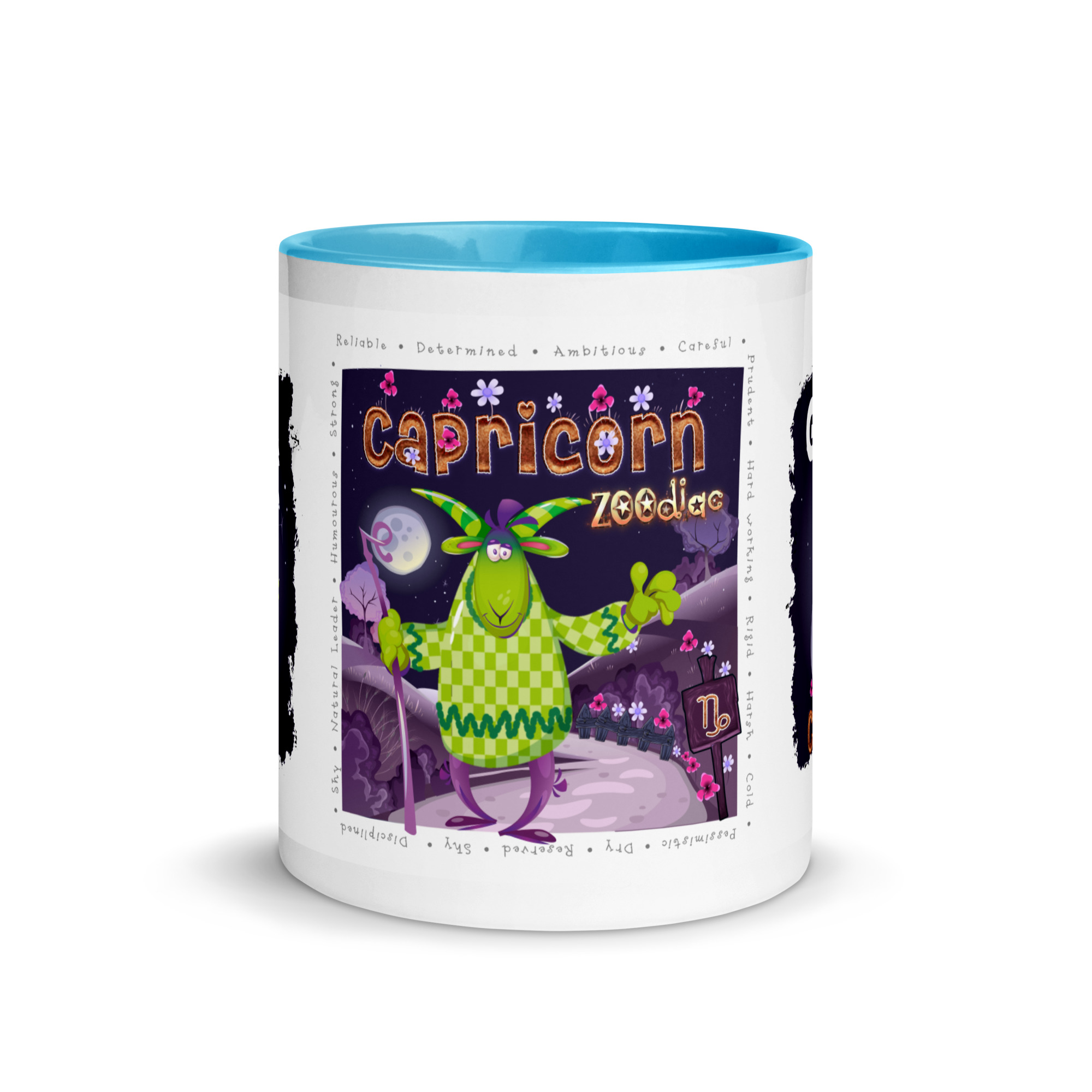 Capricorn Astrominal Mug with Colour Inside - Image 5