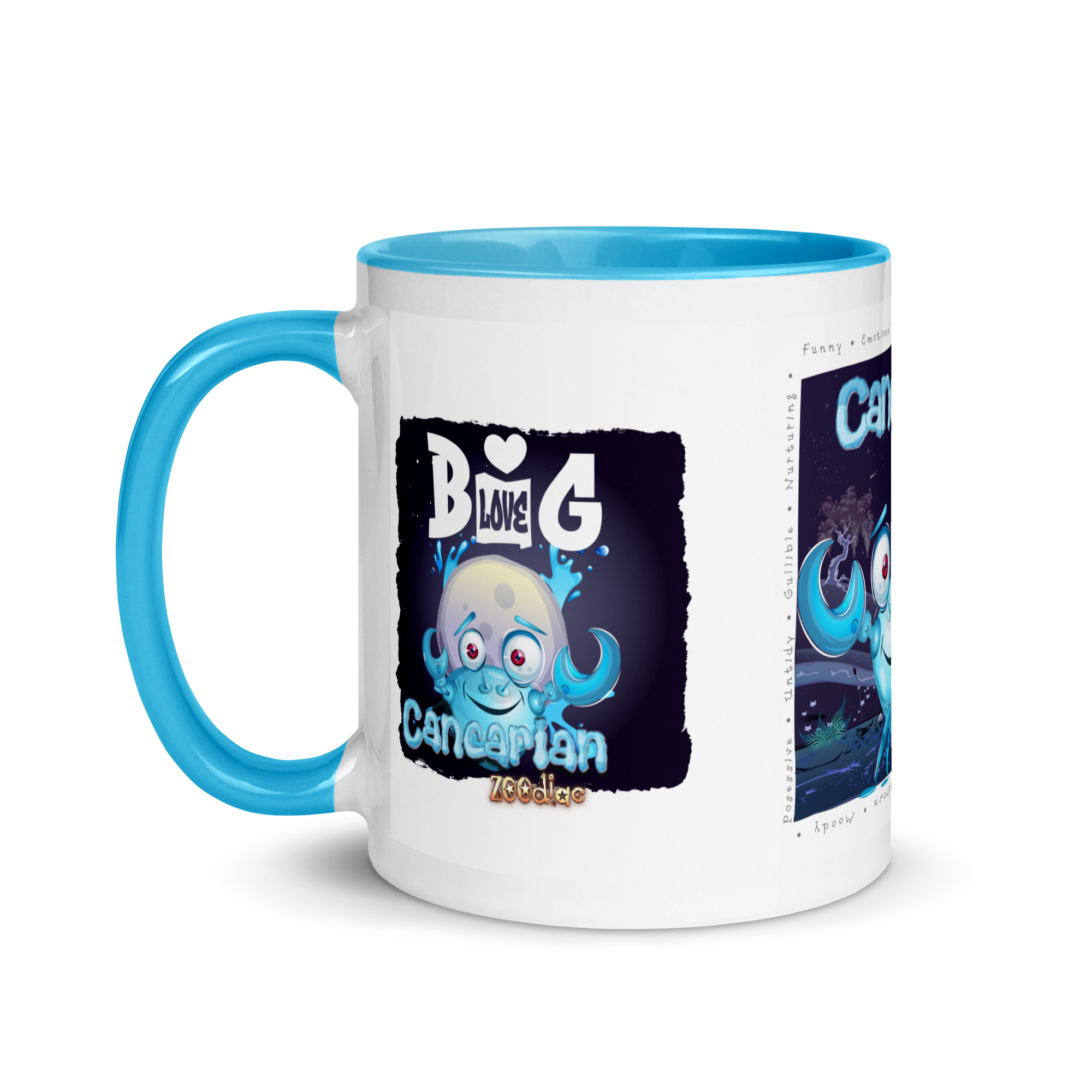 Cancerian Astrominal Mug with Colour Inside - Image 9