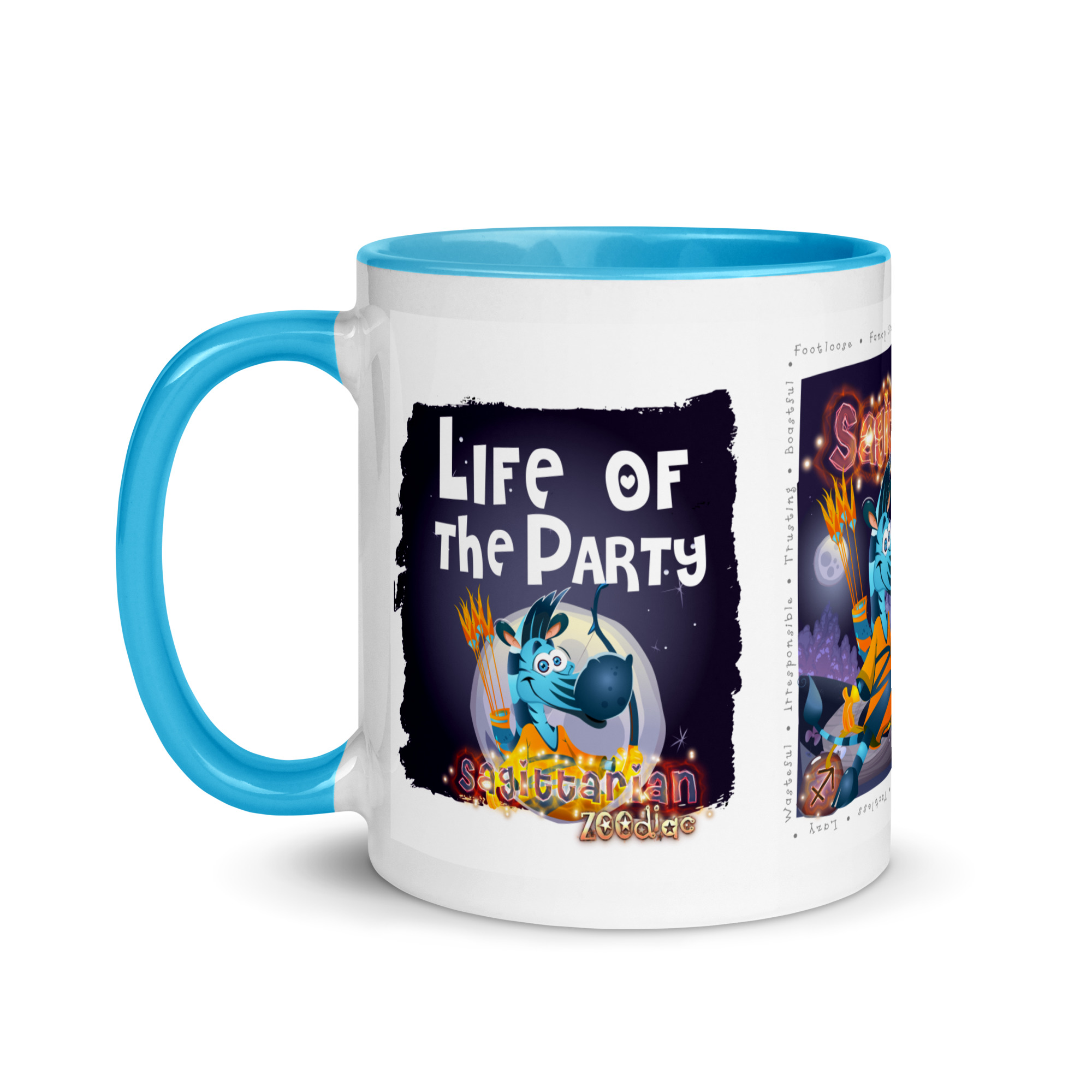 Sagittarius Astrominal Mug with Colour Inside - Image 9