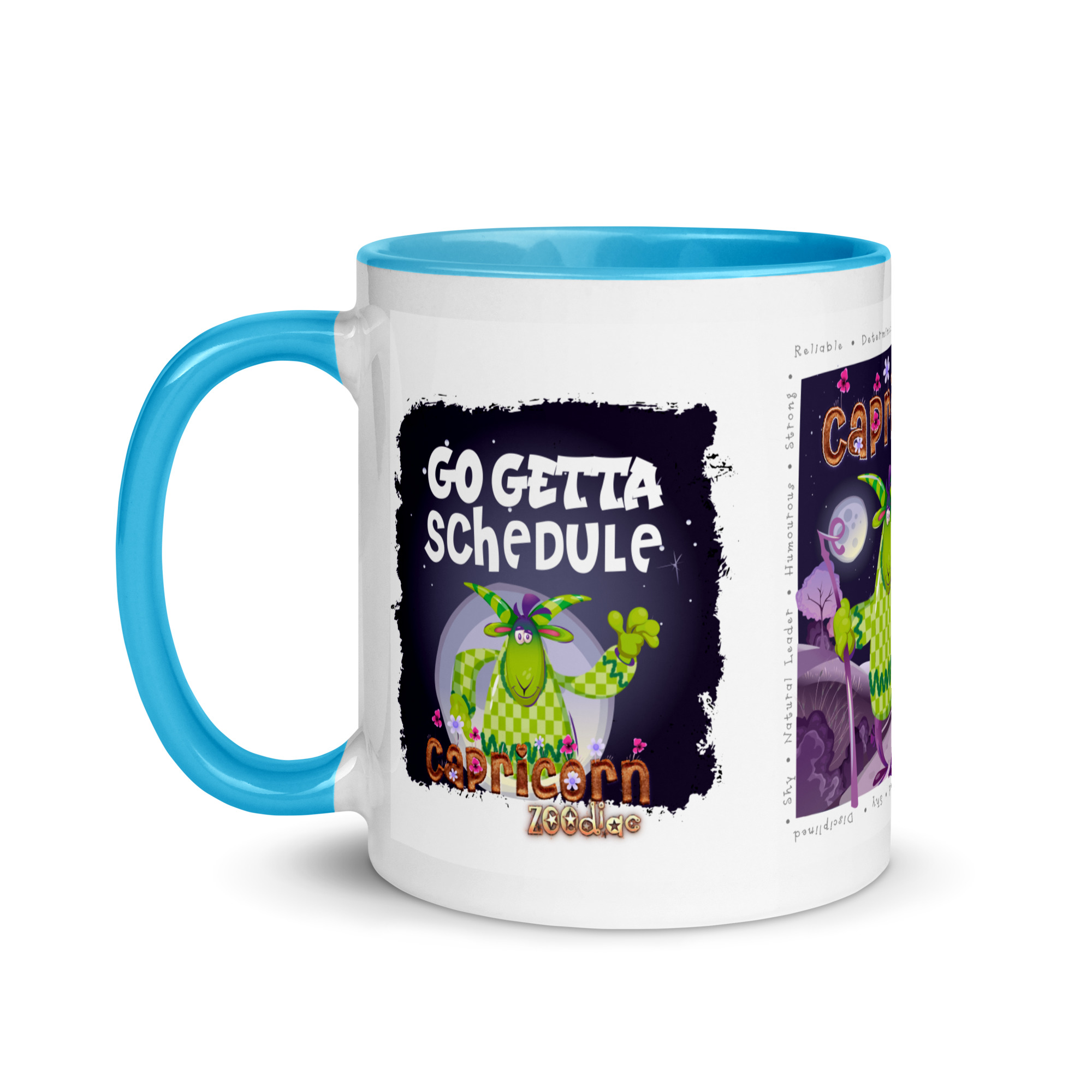 Capricorn Astrominal Mug with Colour Inside - Image 6