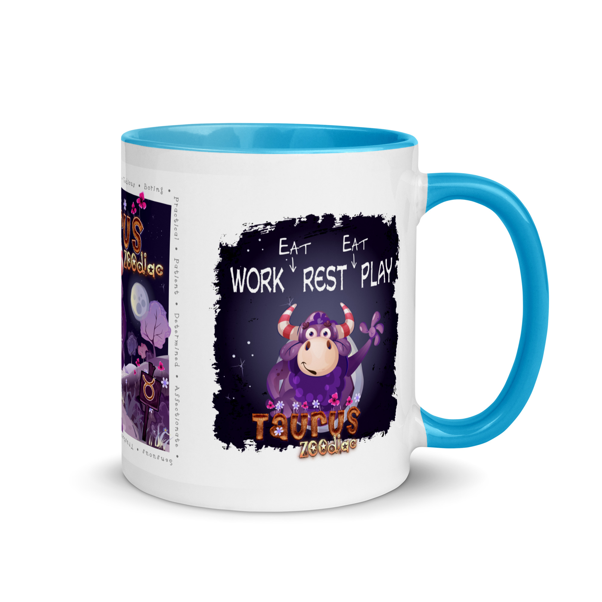 Taurus Astrominal Mug with Colour Inside - Image 7