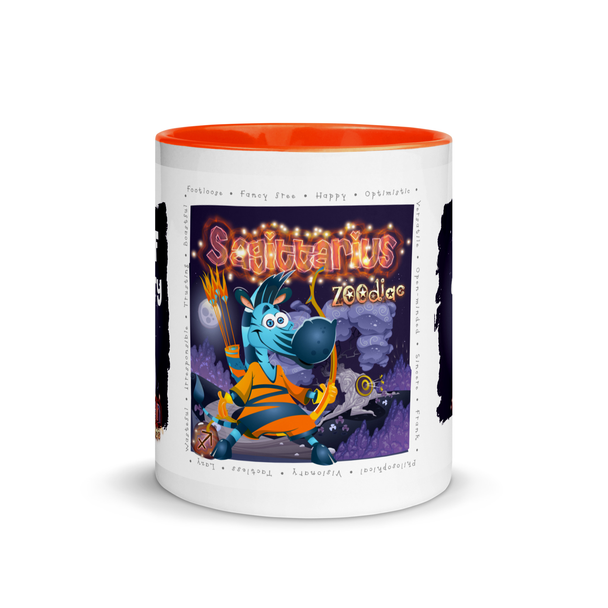 Sagittarius Astrominal Mug with Colour Inside - Image 6