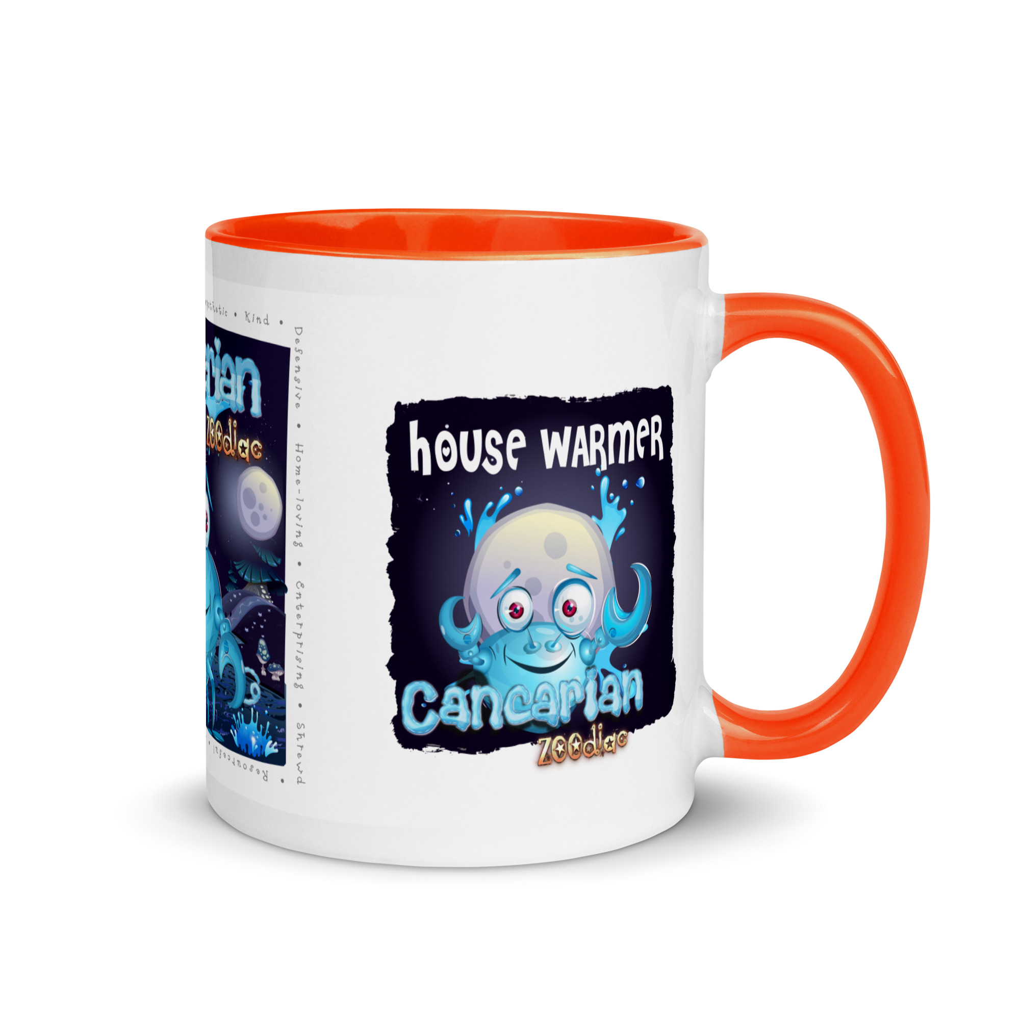 Cancerian Astrominal Mug with Colour Inside - Image 5