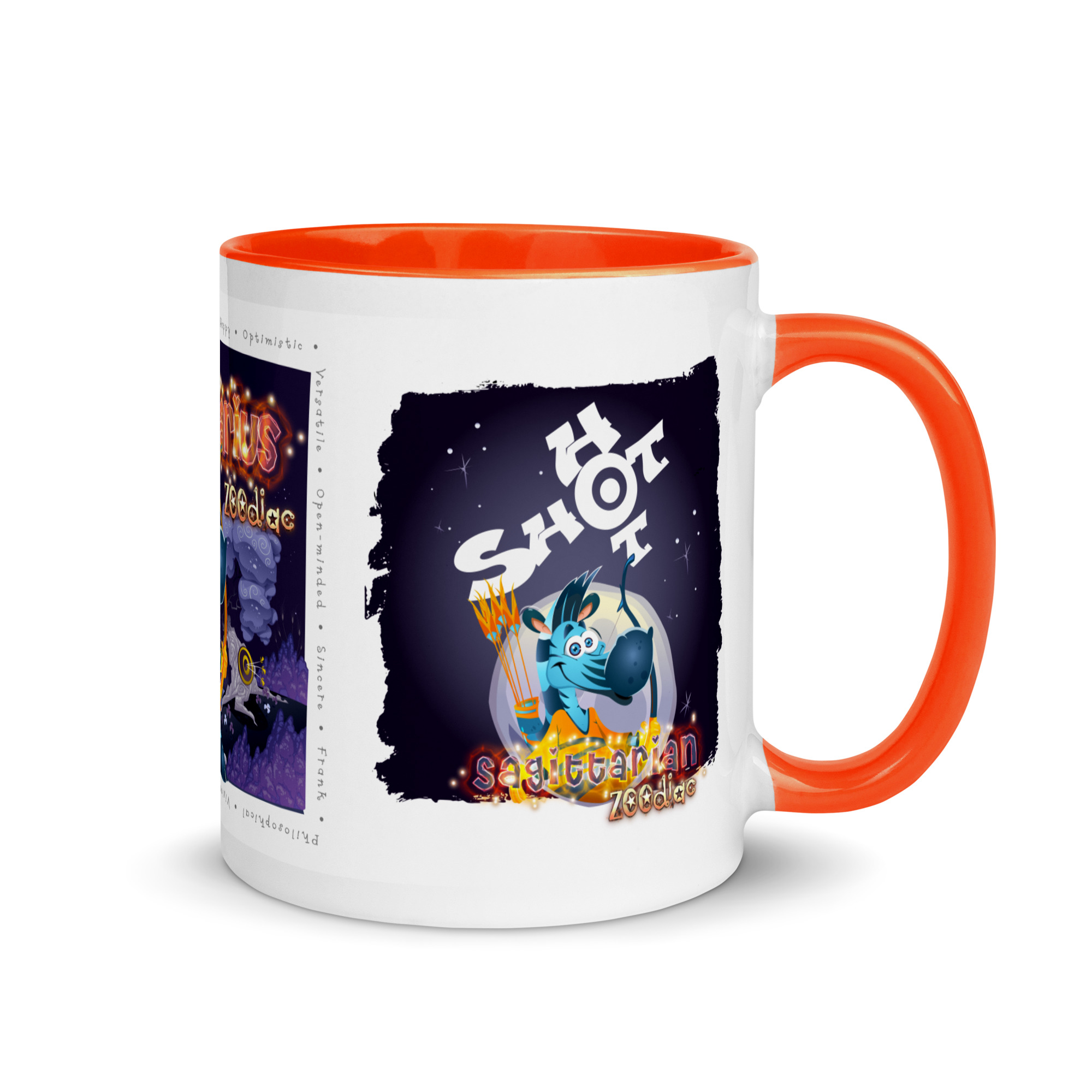 Sagittarius Astrominal Mug with Colour Inside - Image 5