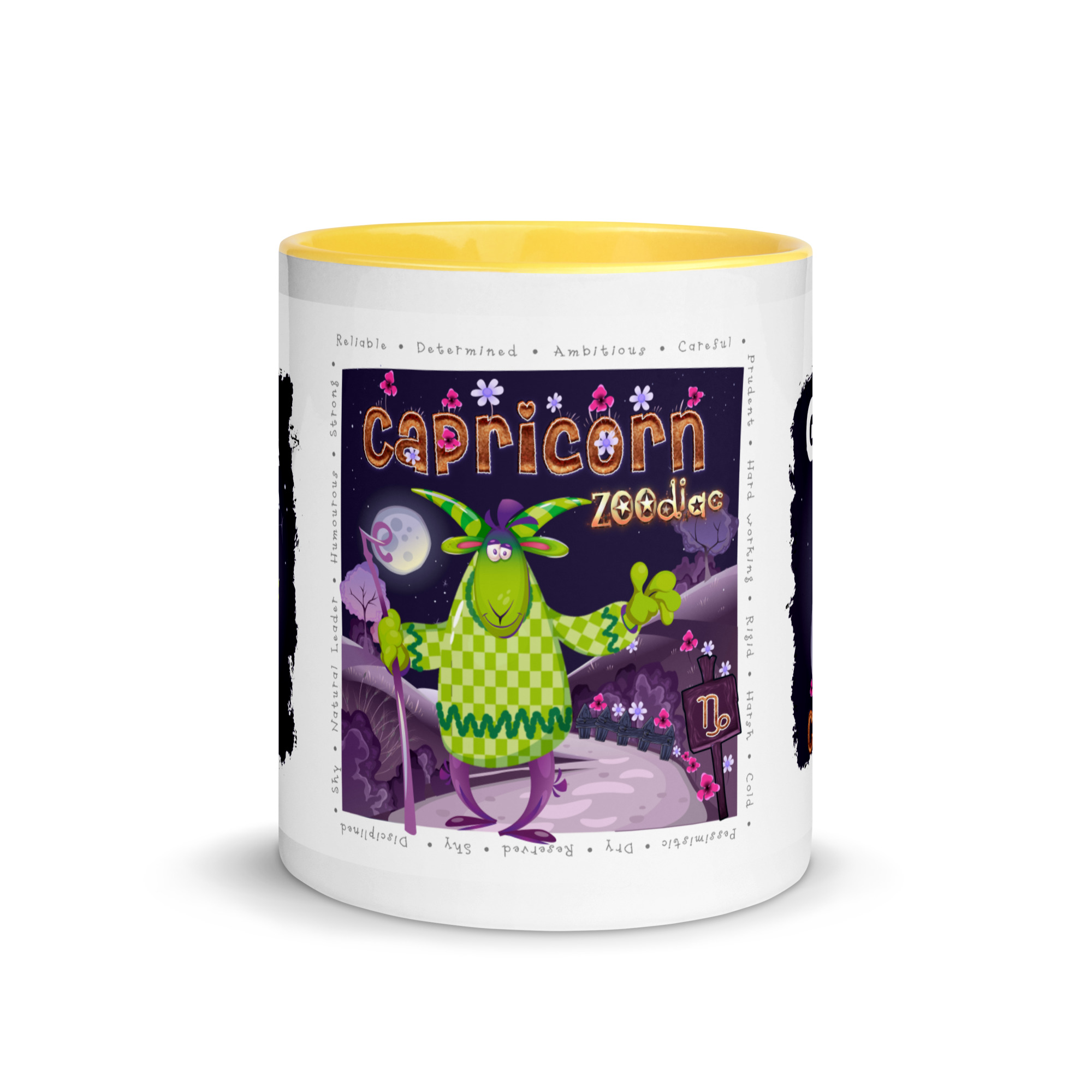 Capricorn Astrominal Mug with Colour Inside - Image 8