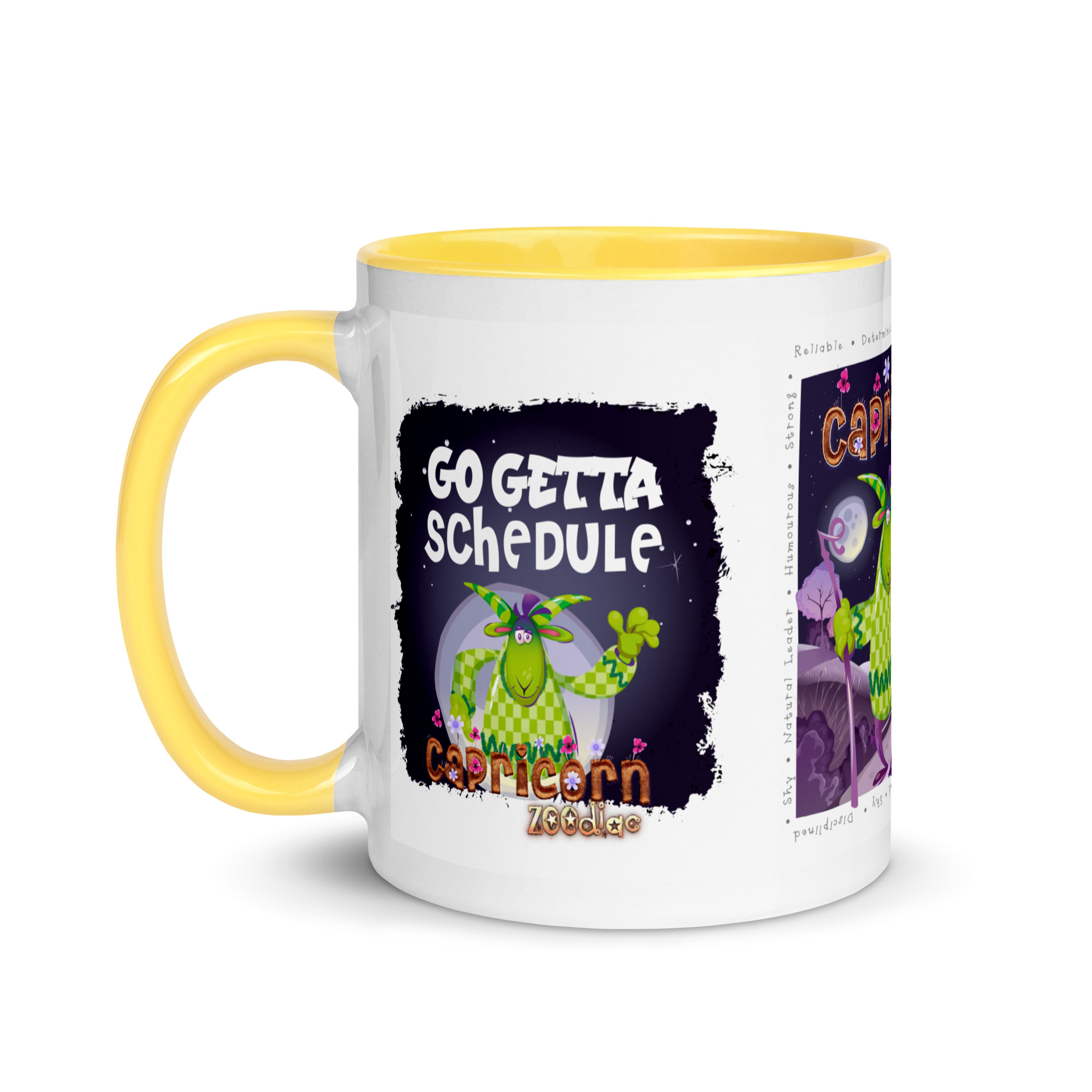 Capricorn Astrominal Mug with Colour Inside - Image 9