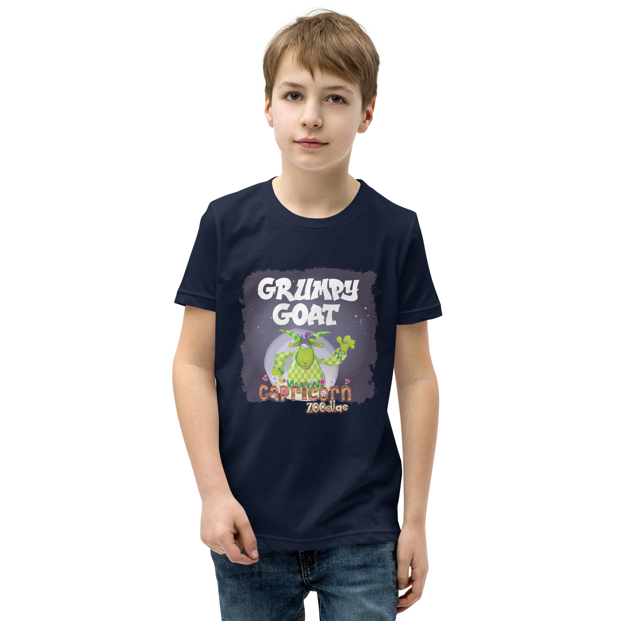 Capricorn Astrominal Youth Short Sleeve T-Shirt - Image 6