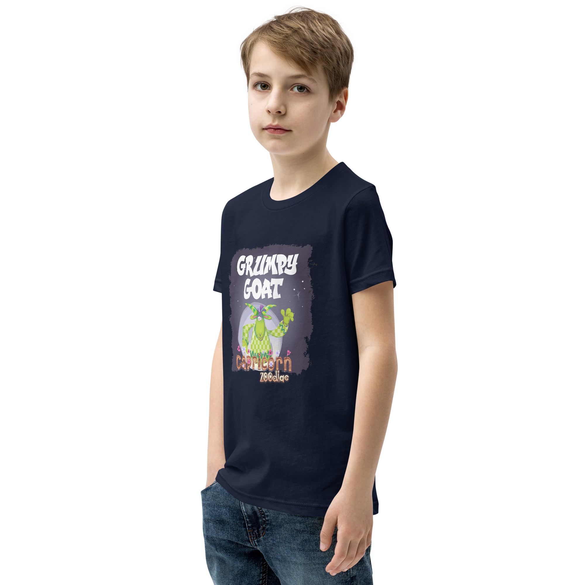 Capricorn Astrominal Youth Short Sleeve T-Shirt - Image 8