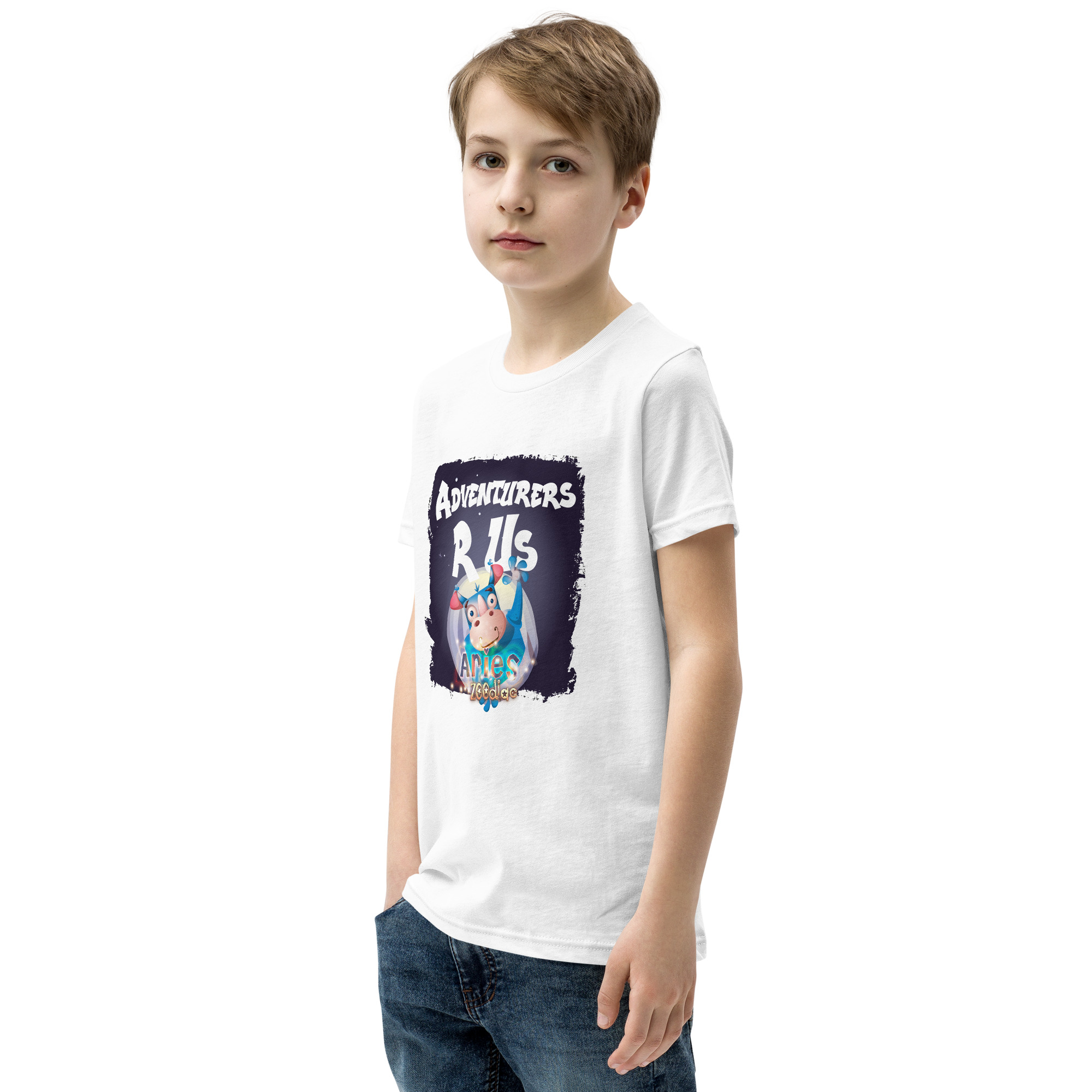 Aries Astrominal Youth Short Sleeve T-Shirt - Image 13
