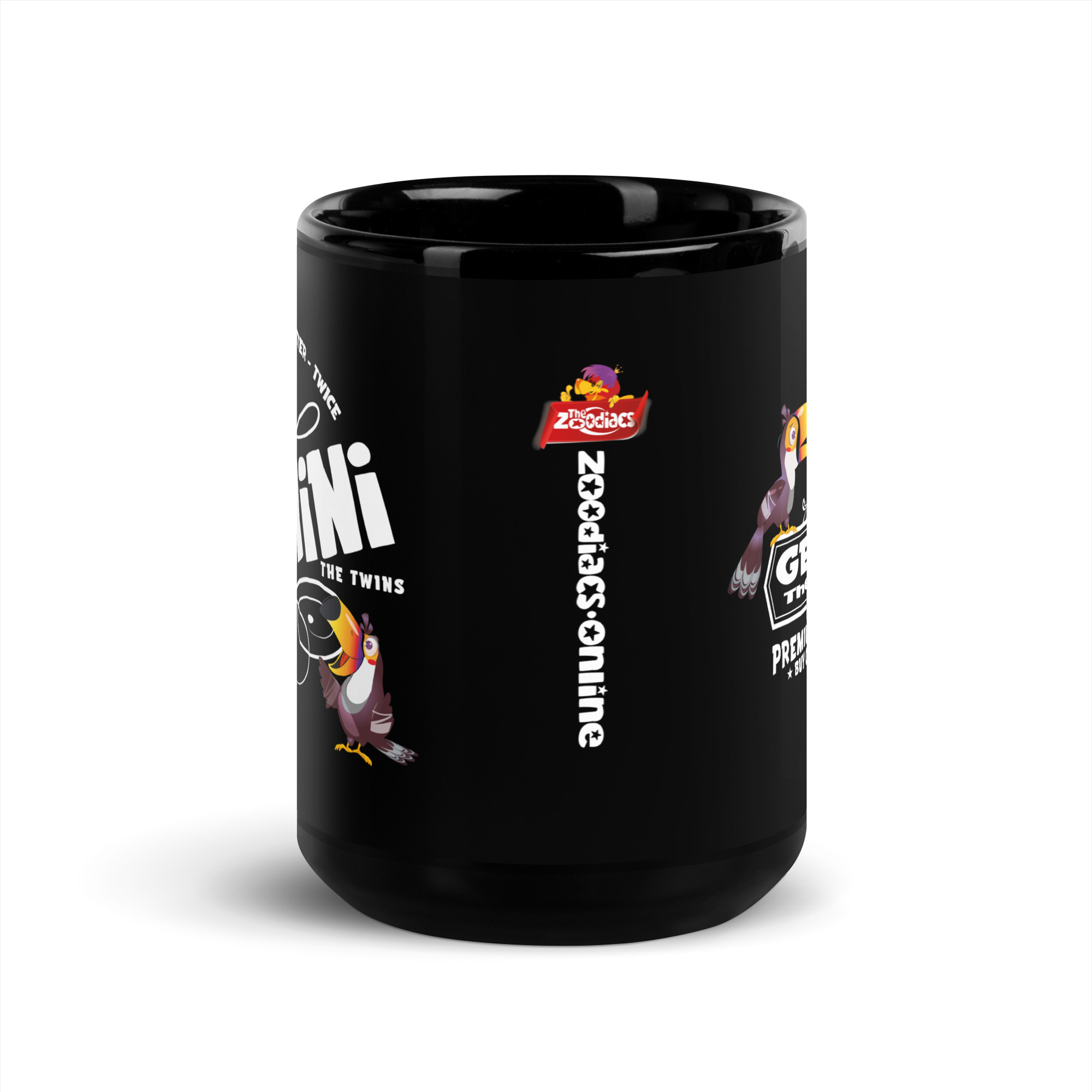 Gemini - Black Glossy Mug 1 - Image 3