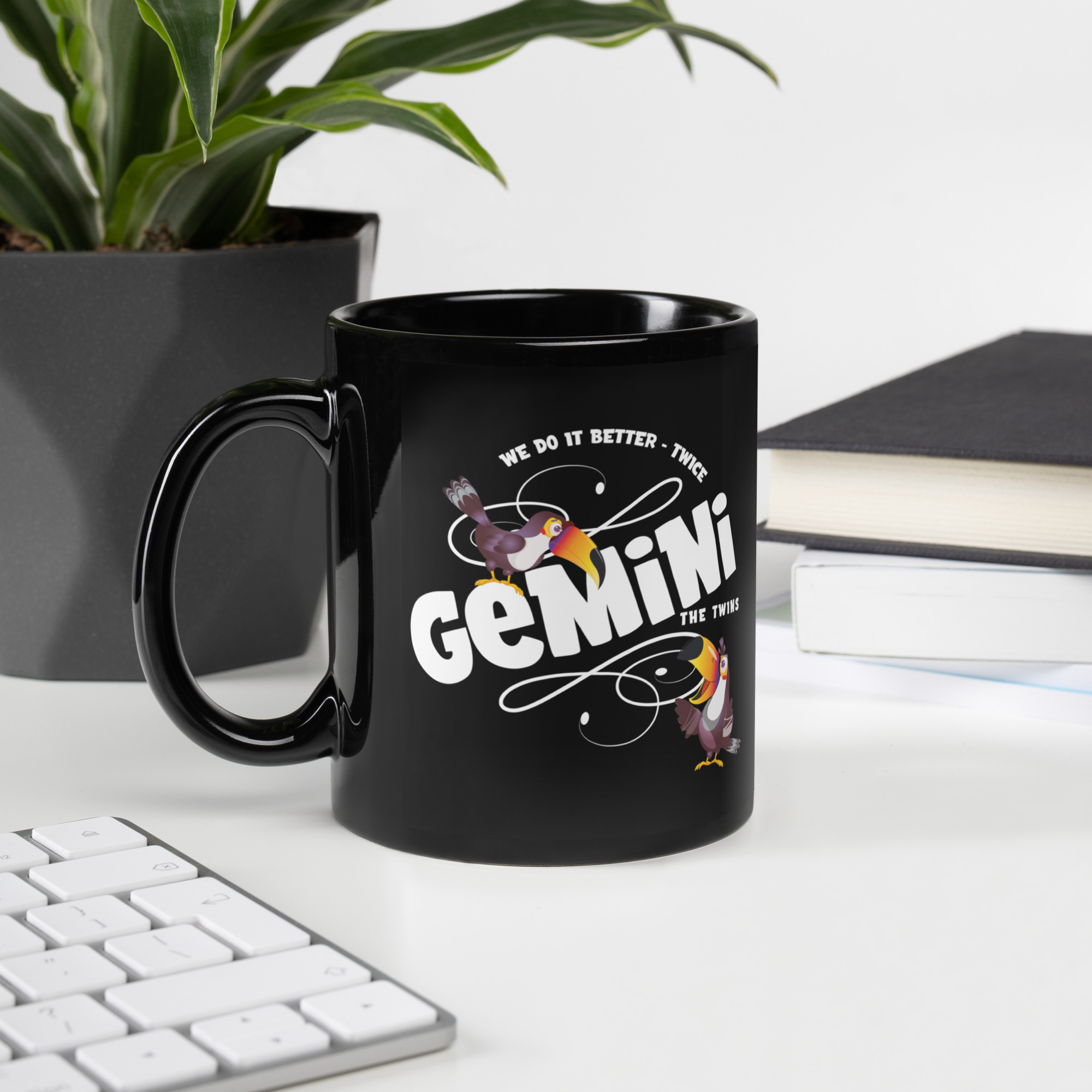 Gemini - Black Glossy Mug 1