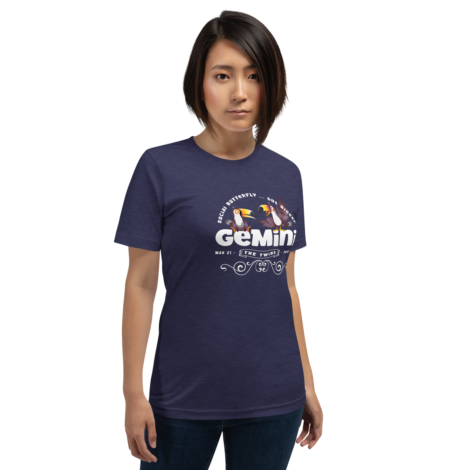 Gemini - The Social Butterfly ....but bigger - Unisex t-shirt - Image 5