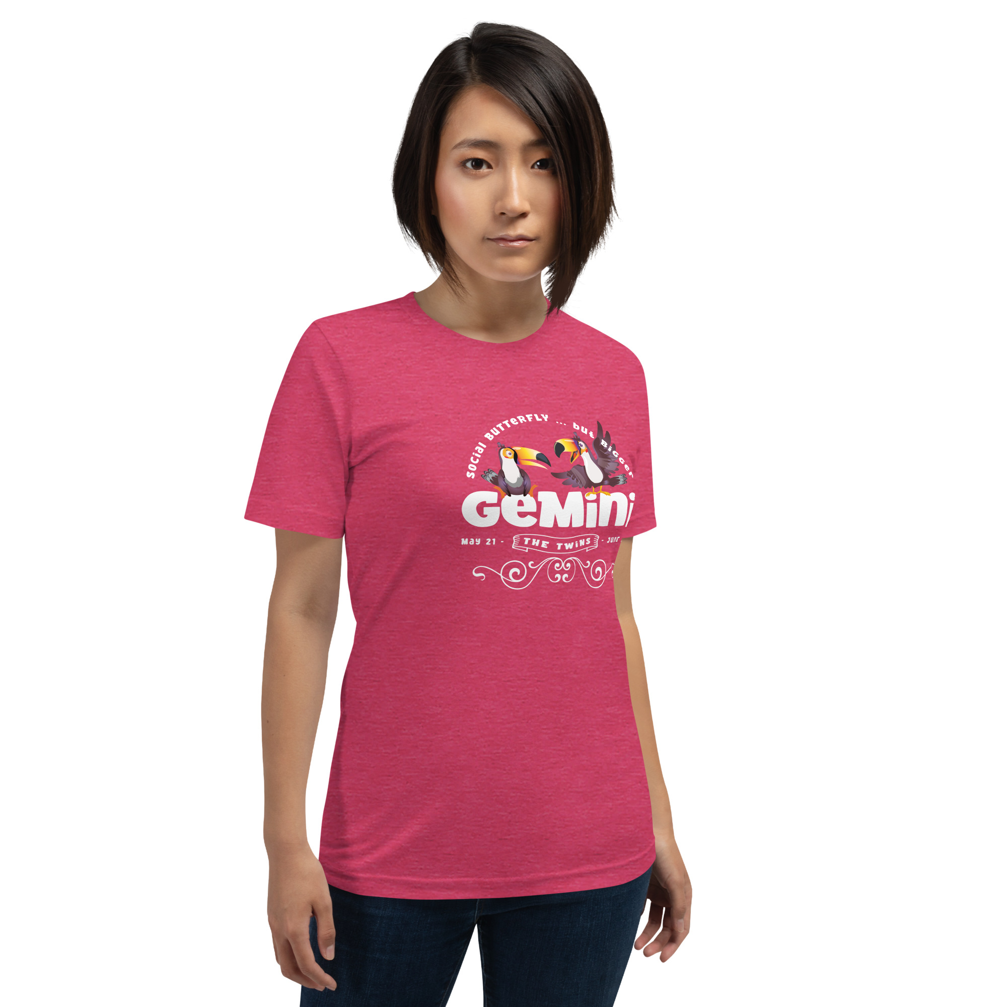 Gemini - The Social Butterfly ....but bigger - Unisex t-shirt - Image 8