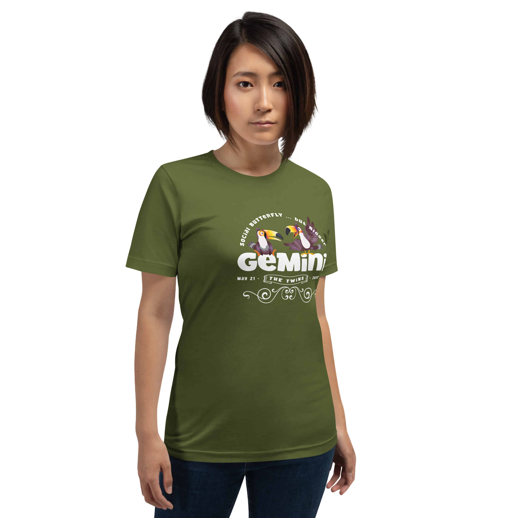 Gemini - The Social Butterfly ....but bigger - Unisex t-shirt - Image 7