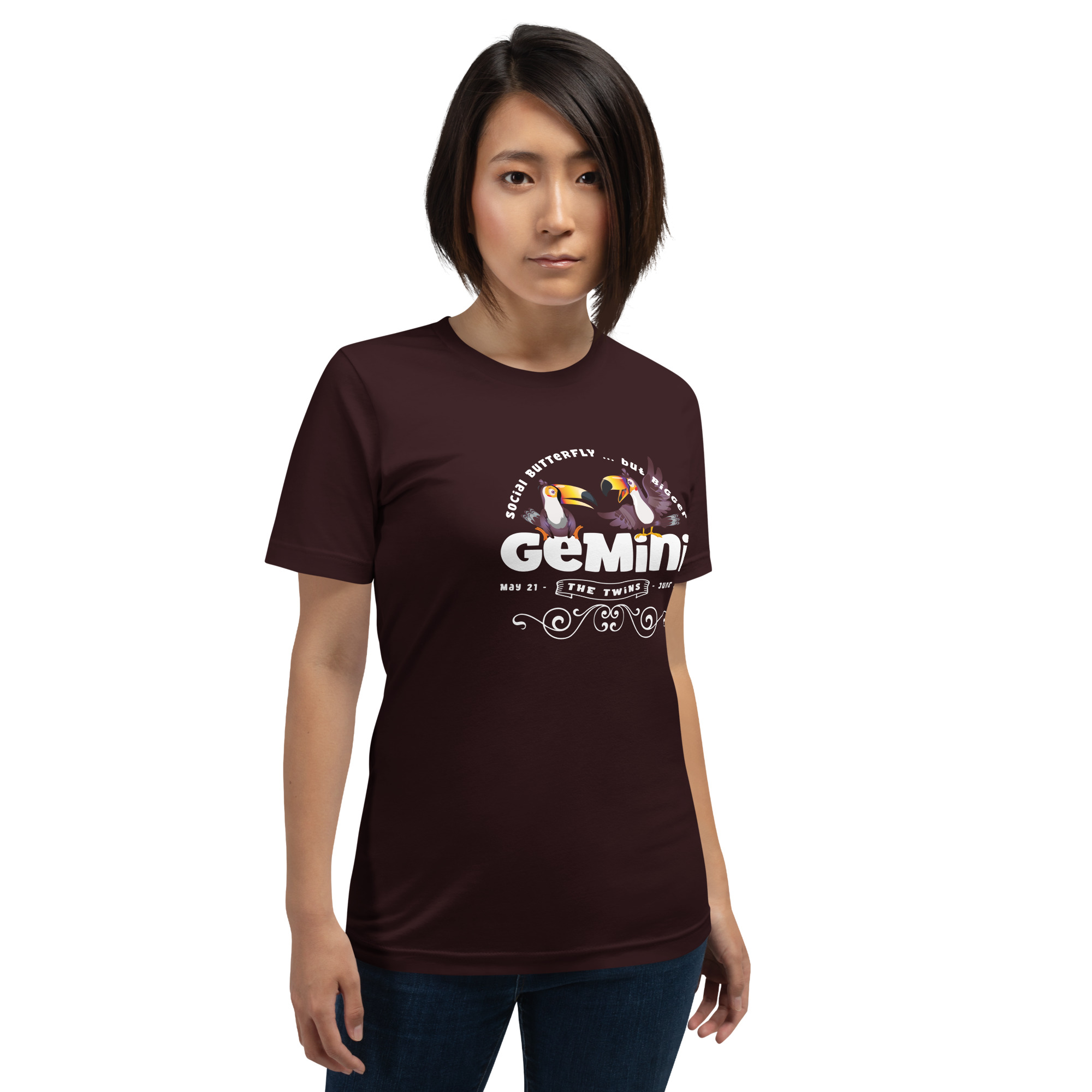 Gemini - The Social Butterfly ....but bigger - Unisex t-shirt - Image 3