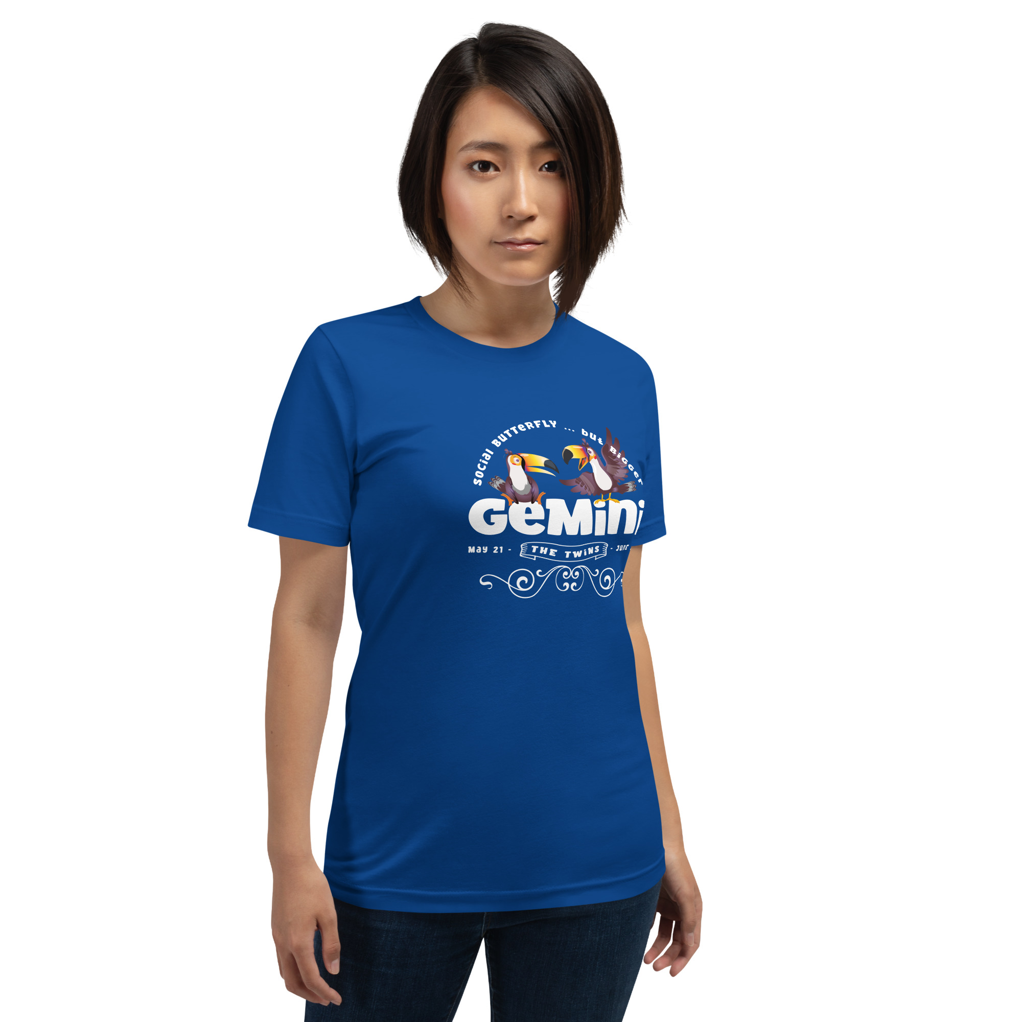 Gemini - The Social Butterfly ....but bigger - Unisex t-shirt - Image 6
