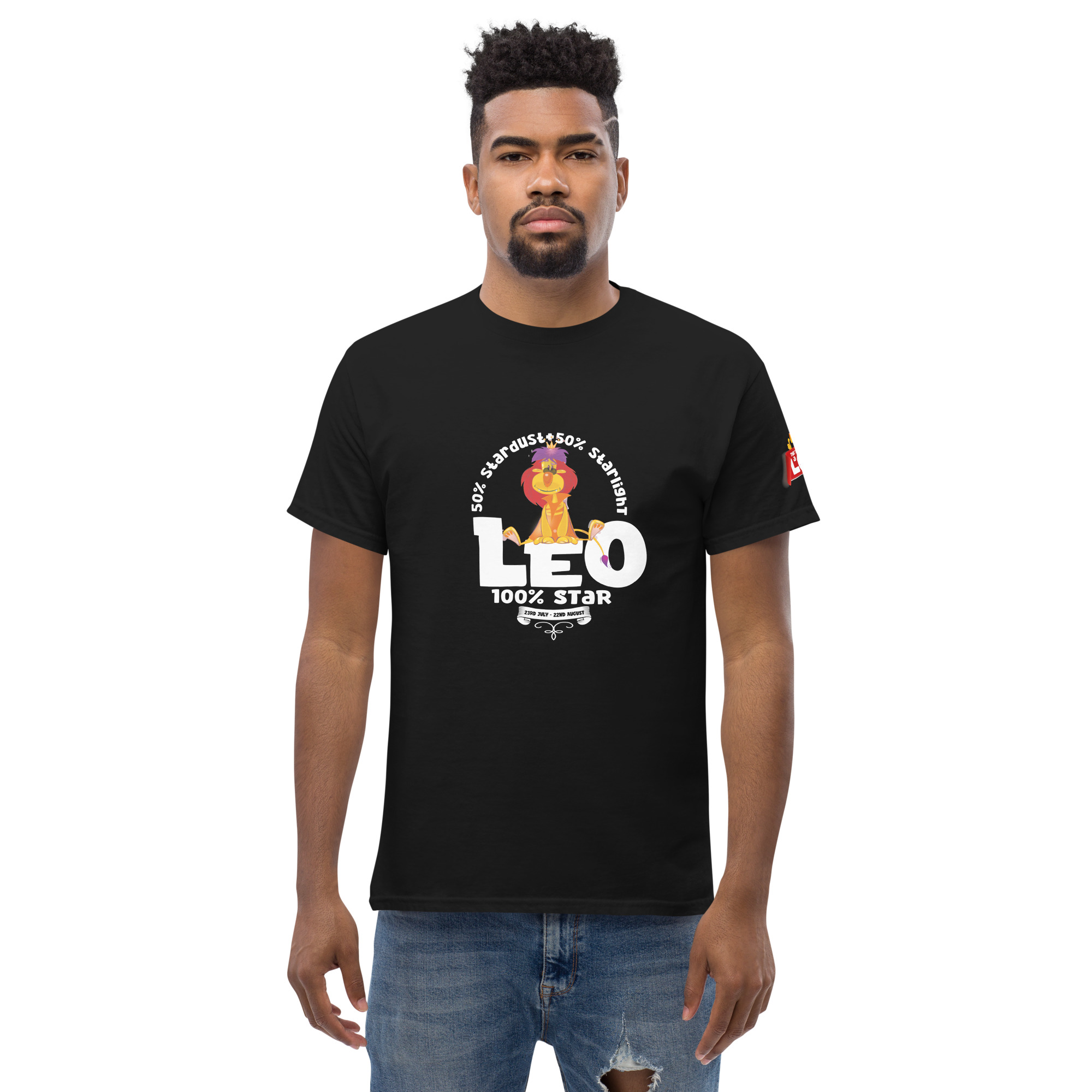 Leo - 100% Star - Unisex classic tee - Image 5