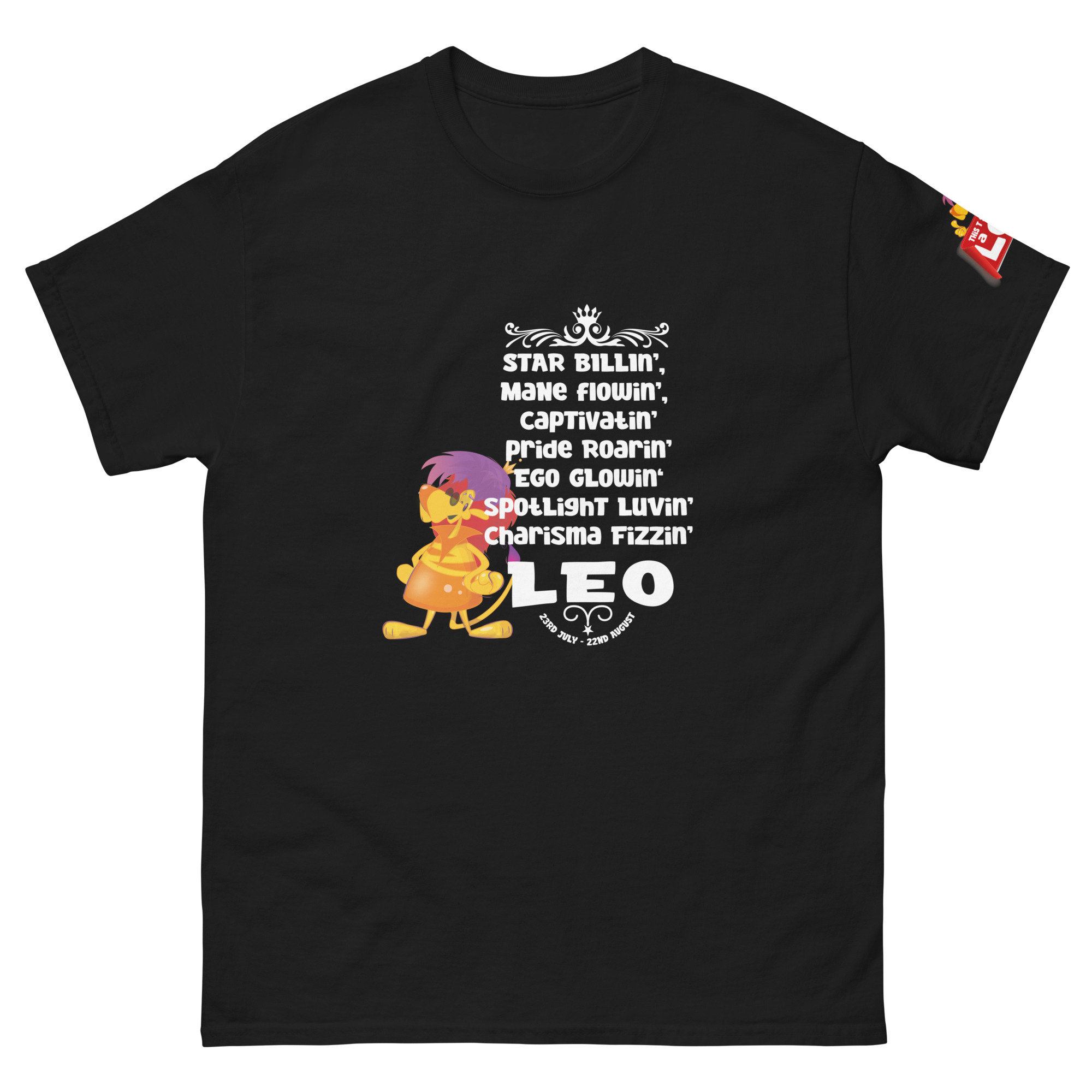 Leo - Star Bilin' - Unisex classic tee - Image 4