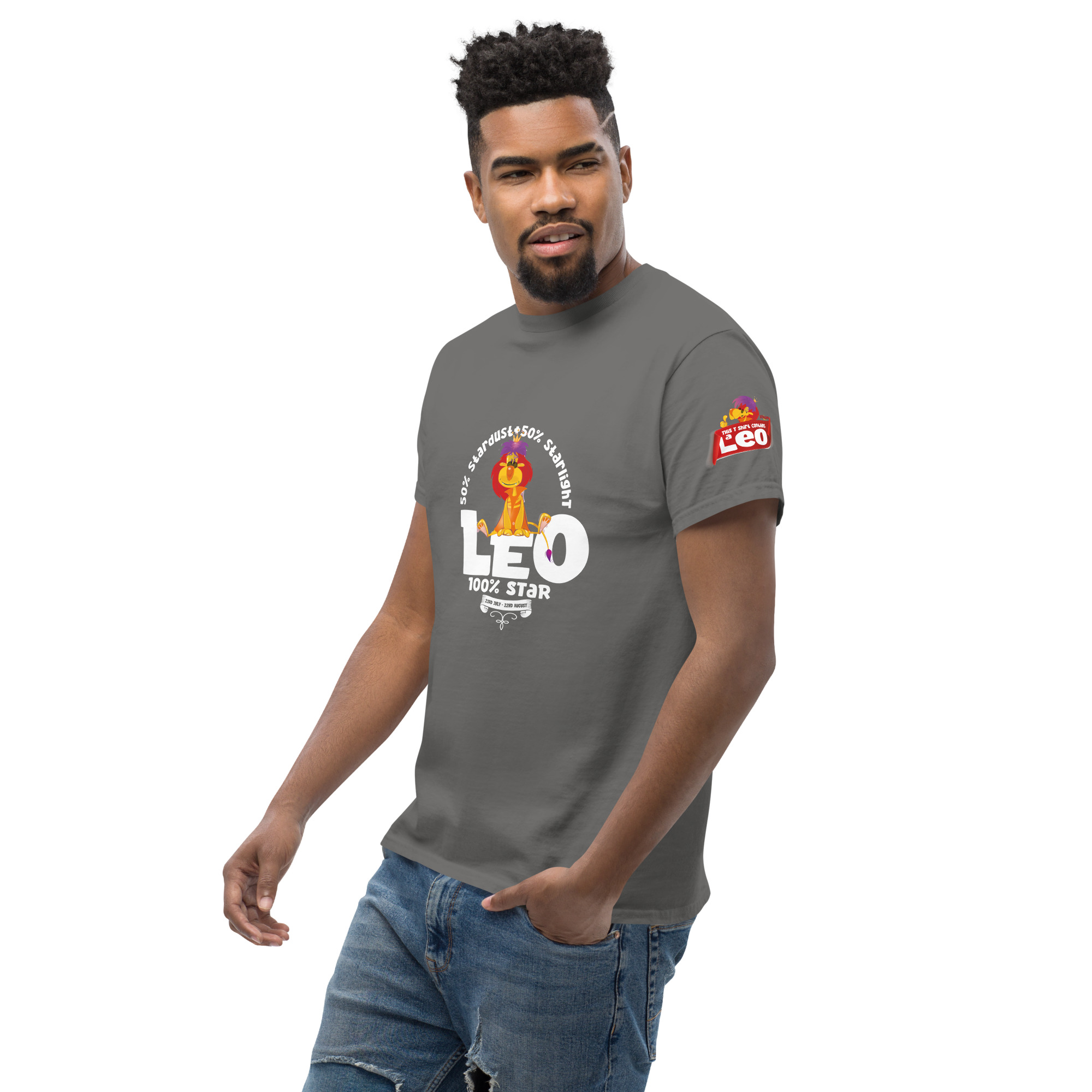 Leo - 100% Star - Unisex classic tee - Image 28