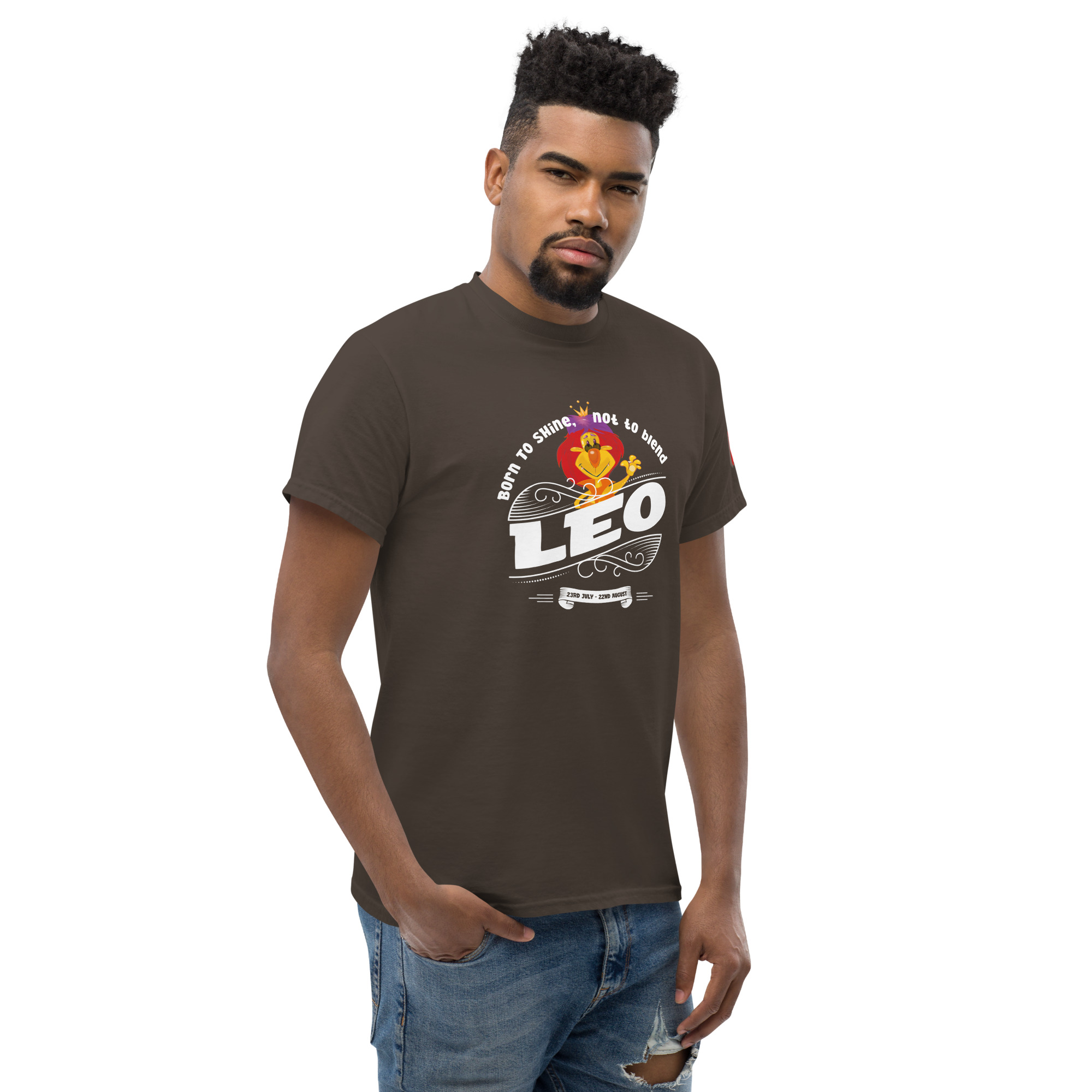 Leo - Born to shine - Unisex classic tee - Image 30
