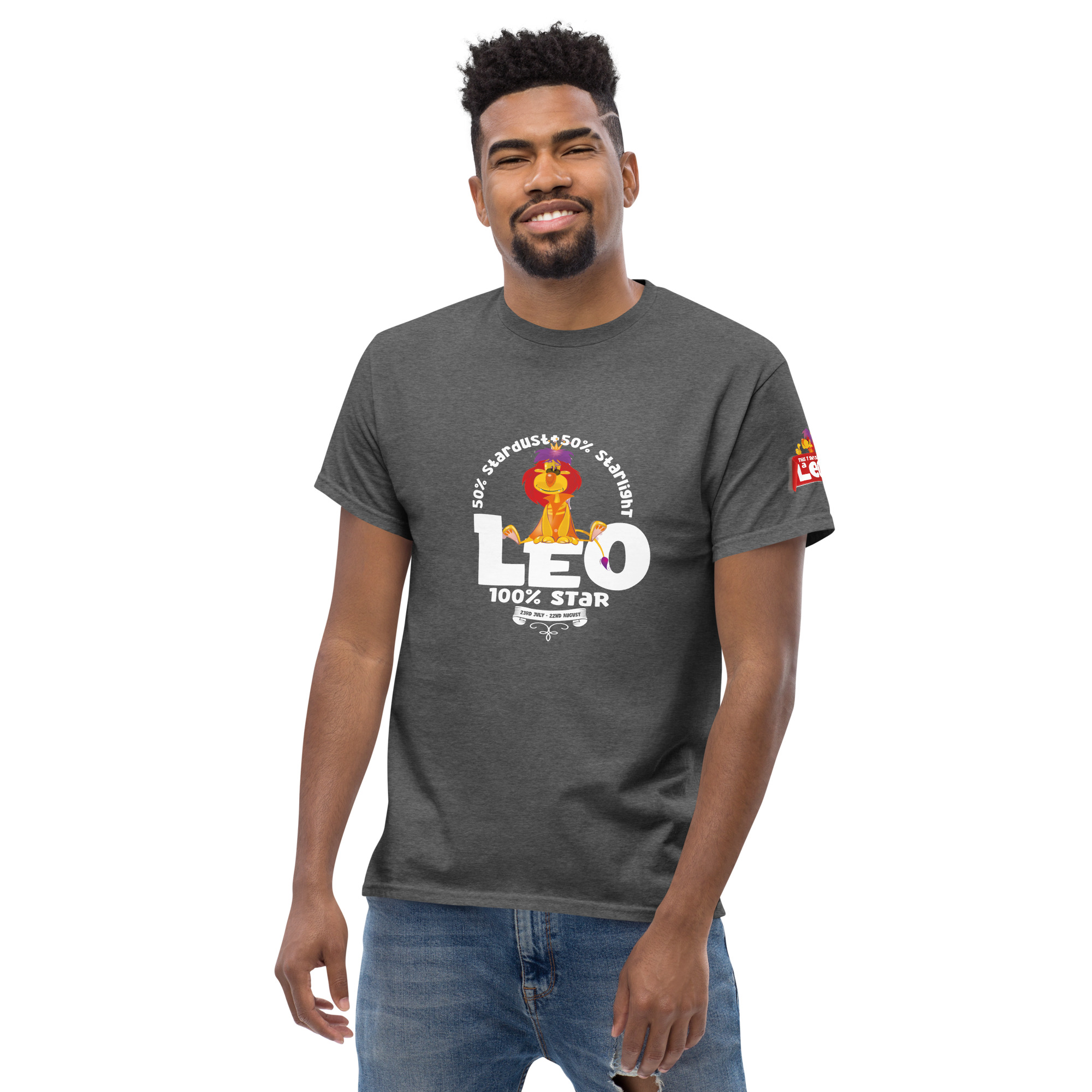 Leo - 100% Star - Unisex classic tee - Image 22
