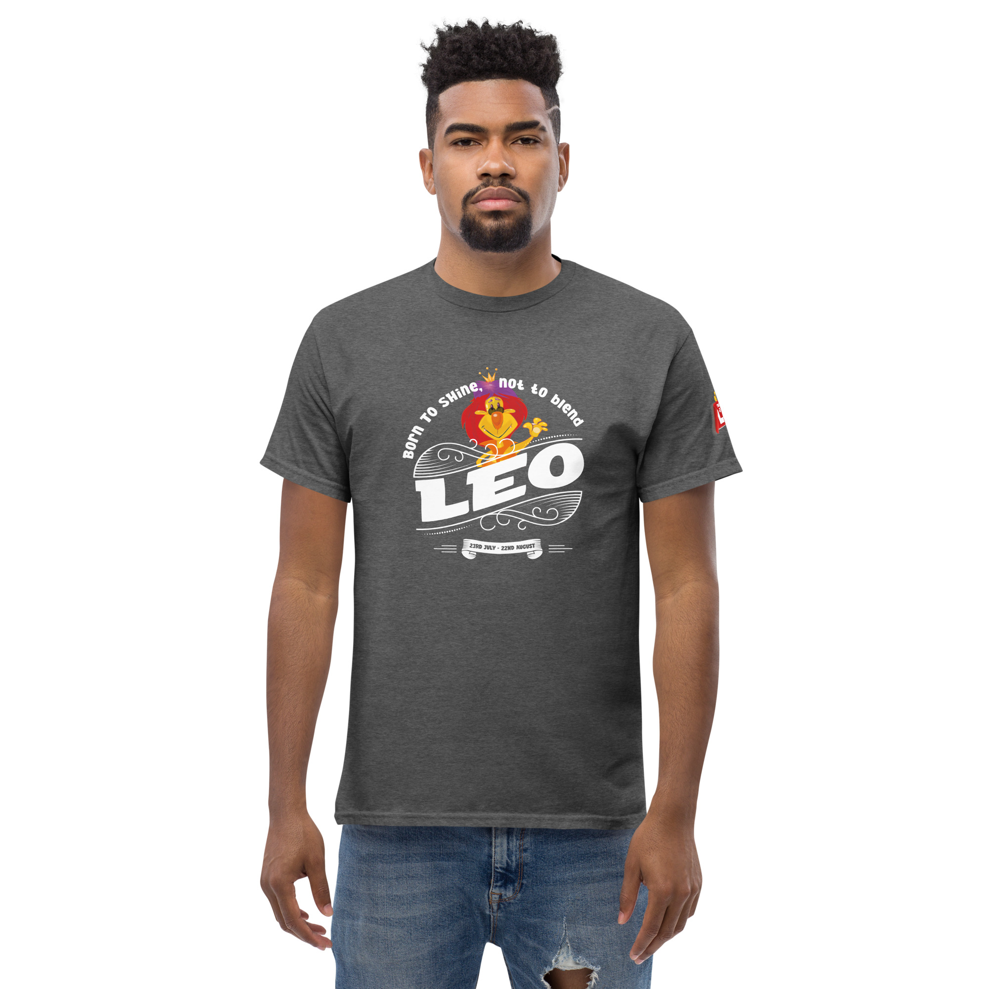 Leo - Born to shine - Unisex classic tee - Image 31