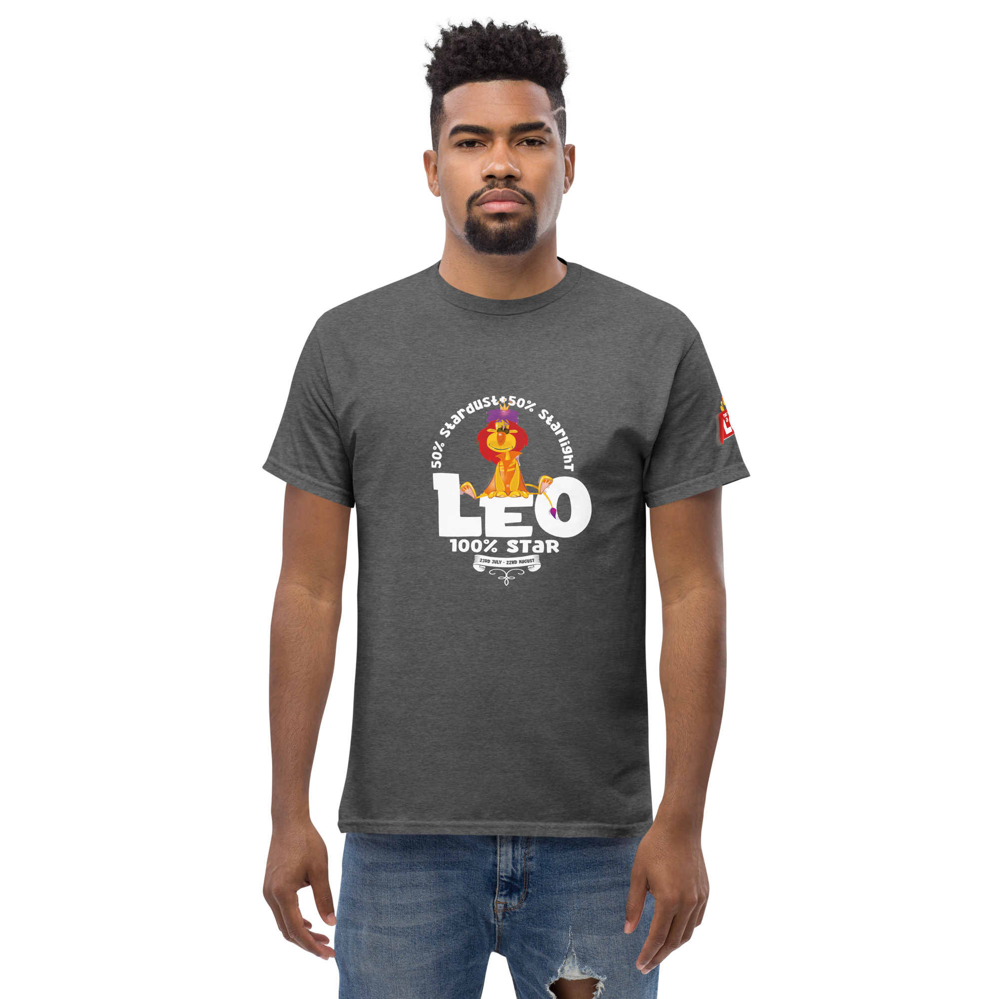 Leo - 100% Star - Unisex classic tee - Image 21