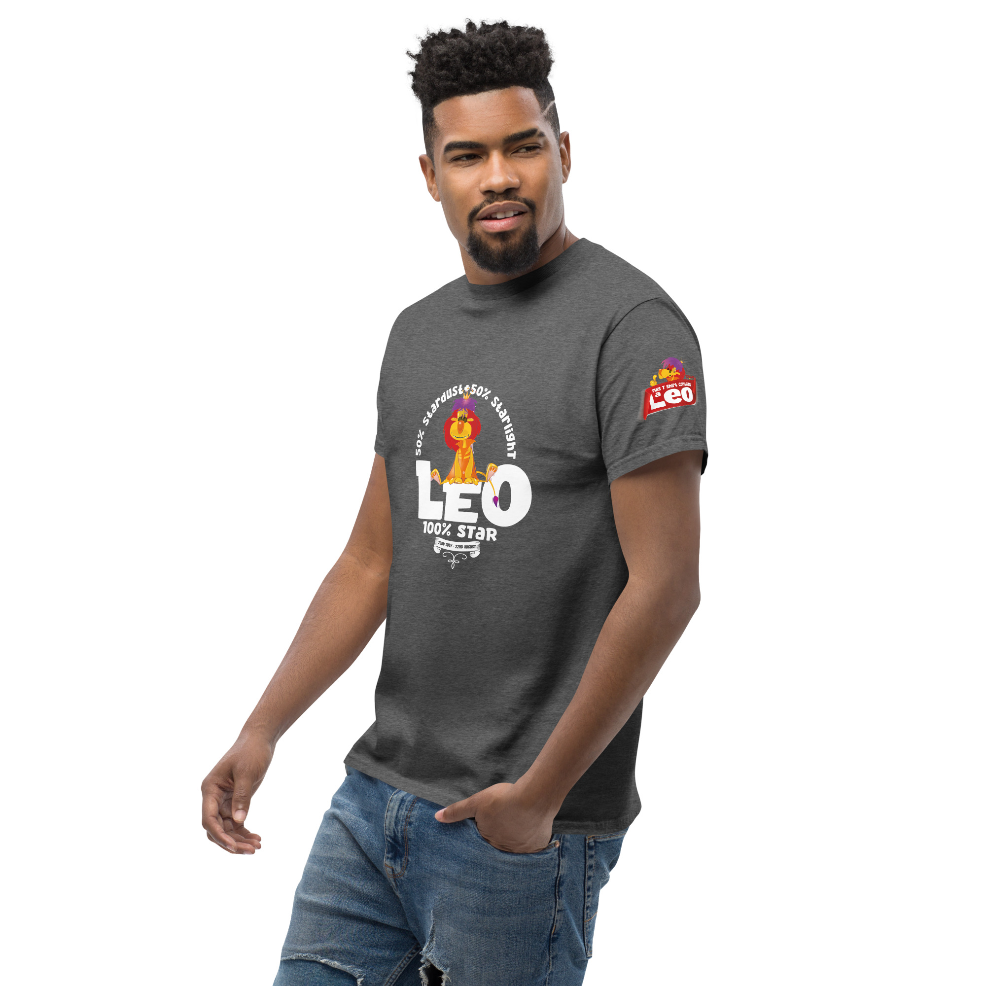 Leo - 100% Star - Unisex classic tee - Image 24