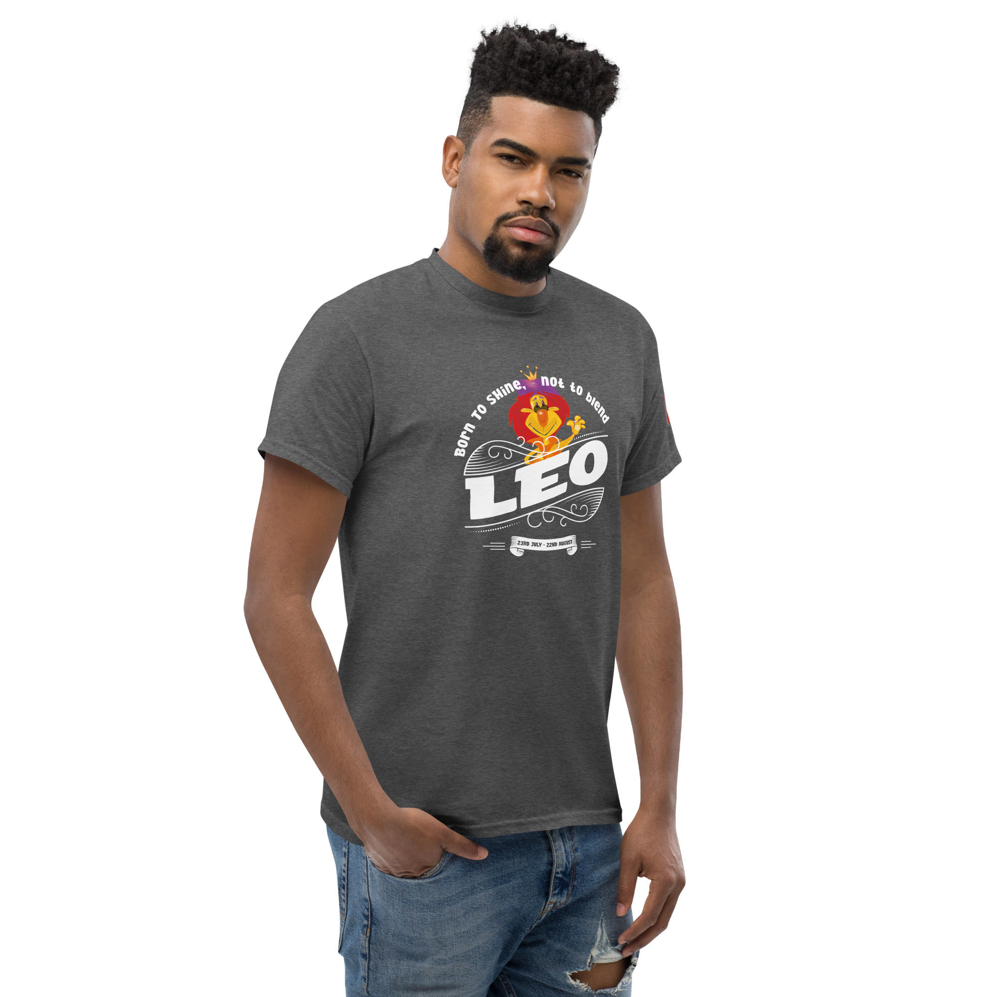 Leo - Born to shine - Unisex classic tee - Image 36