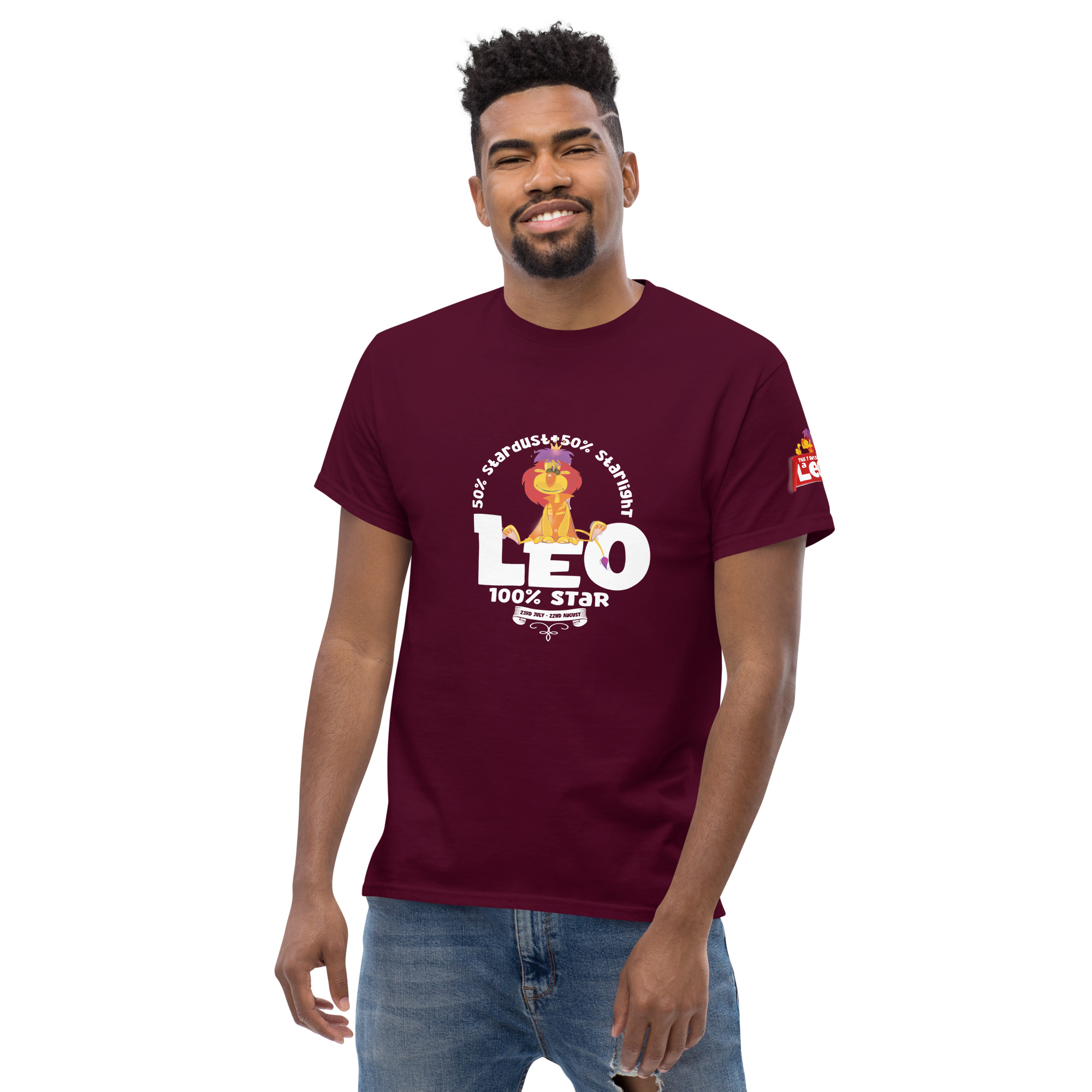 Leo - 100% Star - Unisex classic tee - Image 2