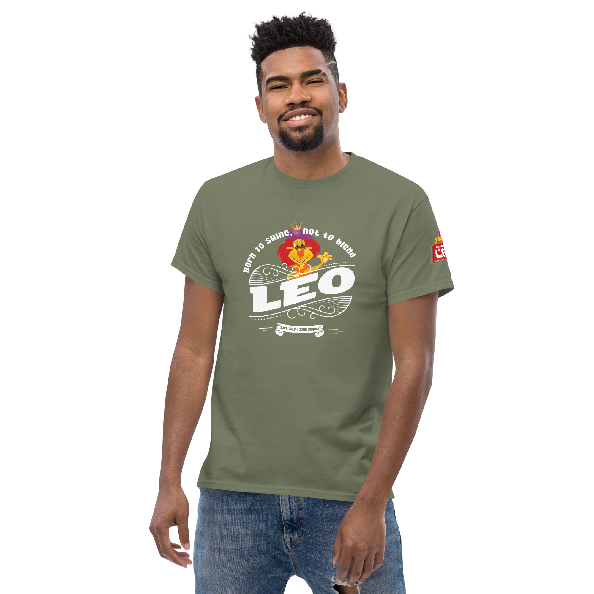 Leo - Born to shine - Unisex classic tee - Image 38