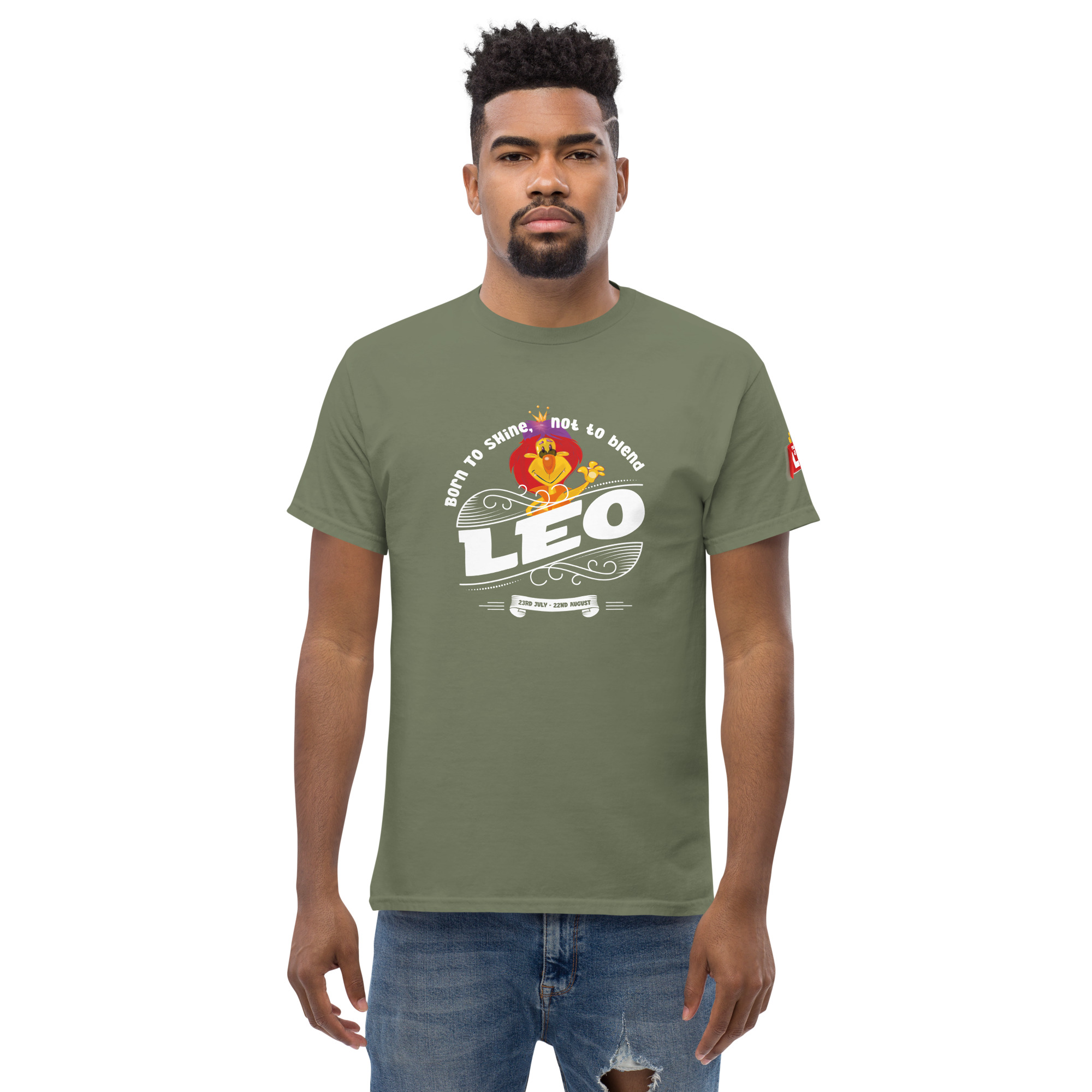 Leo - Born to shine - Unisex classic tee - Image 37