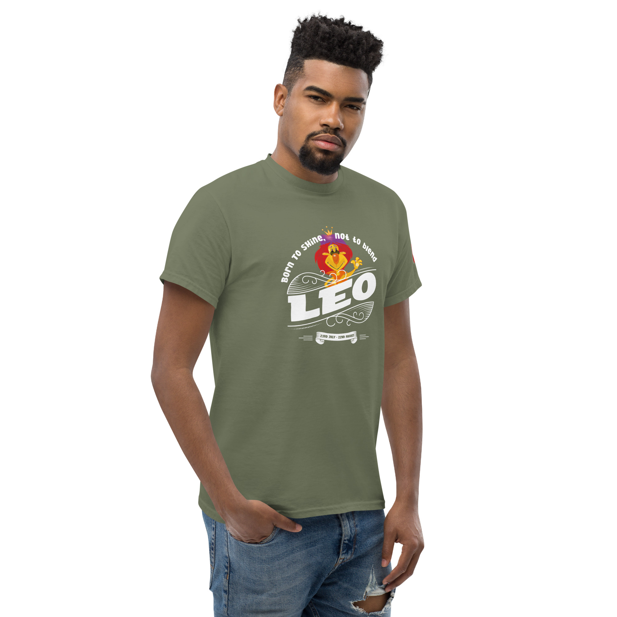 Leo - Born to shine - Unisex classic tee - Image 42