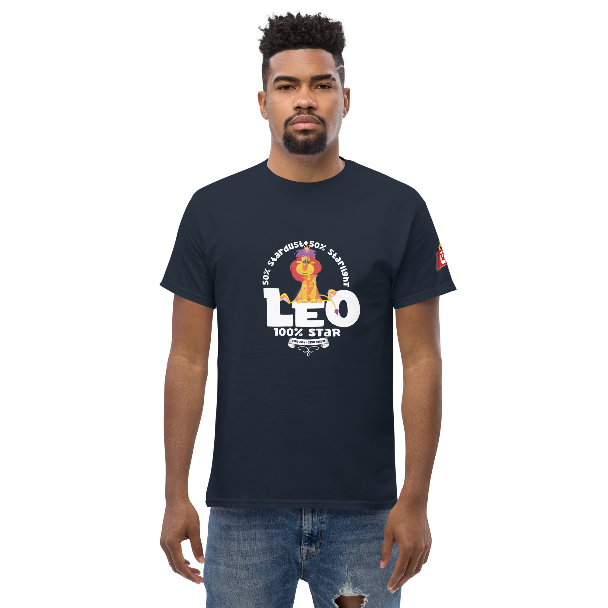 Leo - 100% Star - Unisex classic tee - Image 9