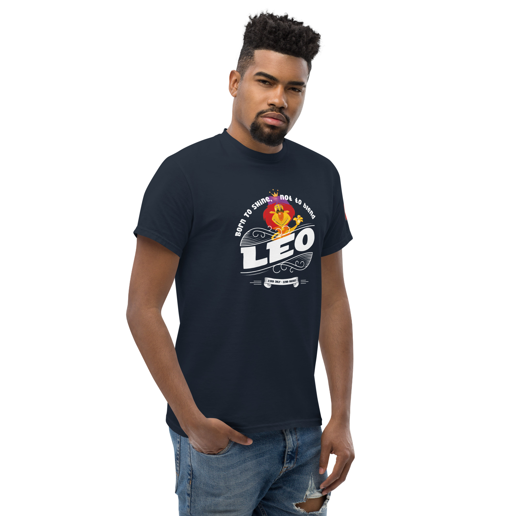 Leo - Born to shine - Unisex classic tee - Image 18