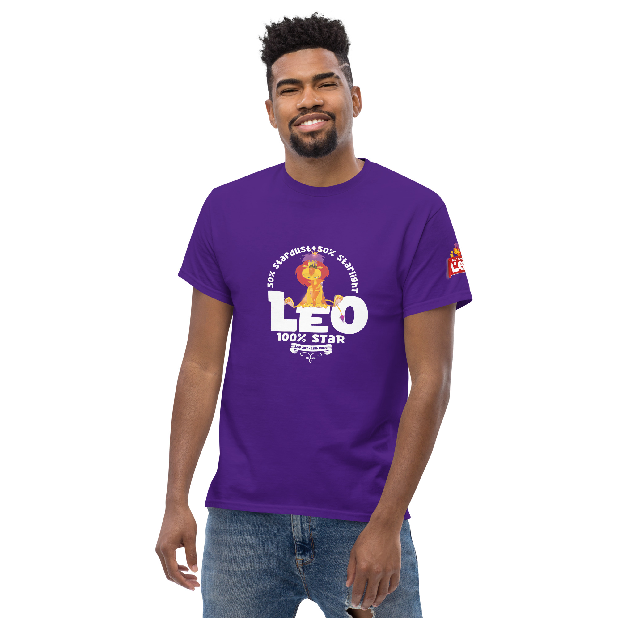 Leo - 100% Star - Unisex classic tee - Image 14