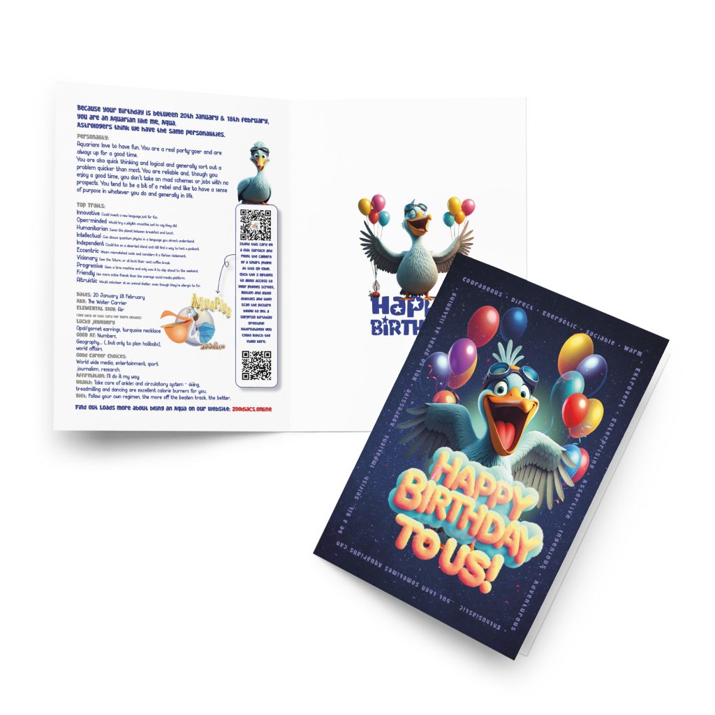 Aquarius Greeting card