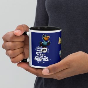 Aquarius Astrominal Mug with Colour Inside