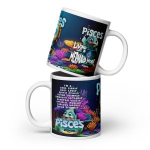 Pisces - Big White Glossy Mug
