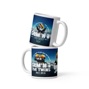 Gemini Big White glossy Mug (Two)