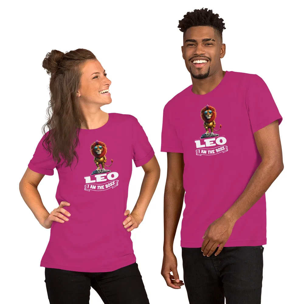 Leo - I'm the Boss Unisex t-shirt - Image 4