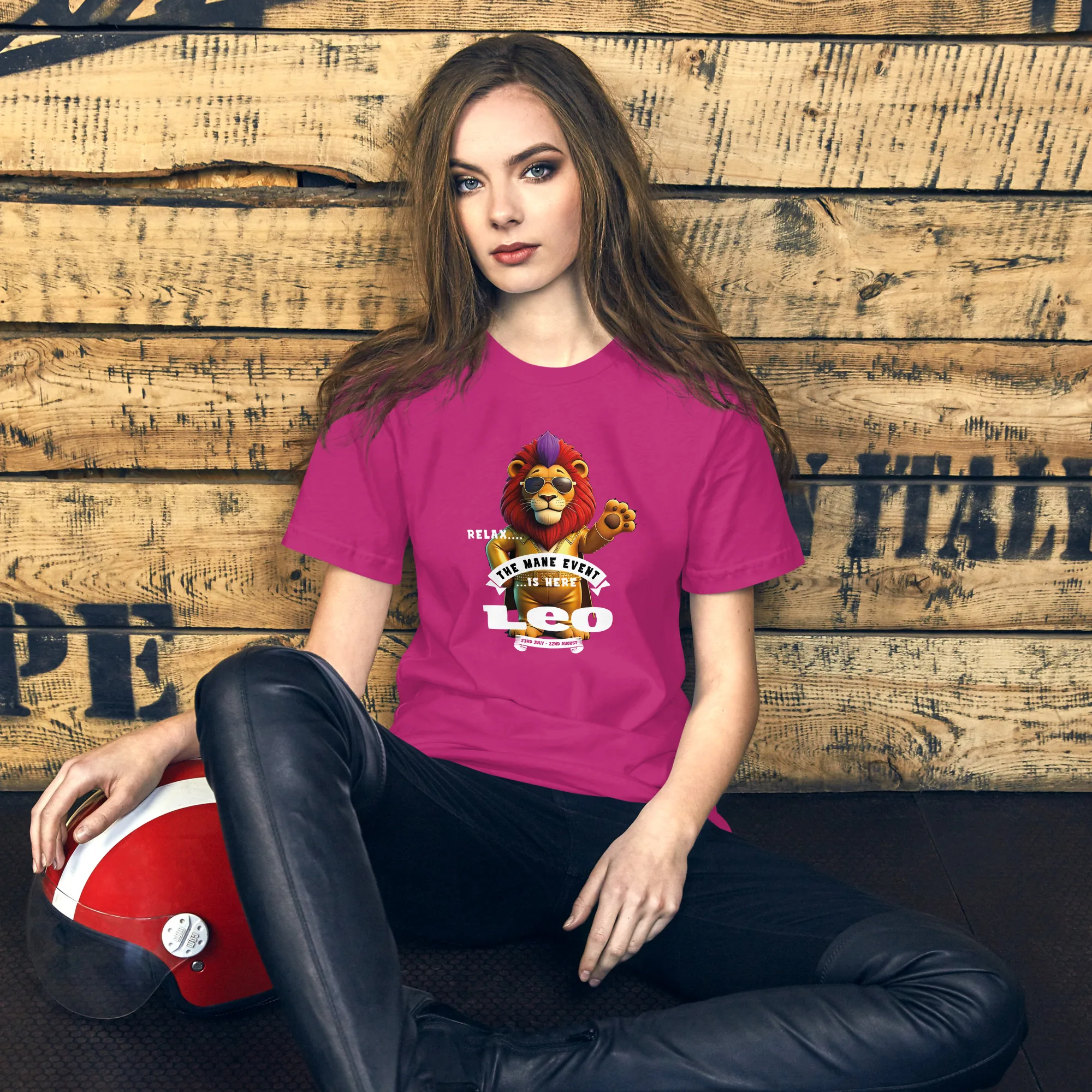 LEO - Relax, the Mane event is here....Unisex t-shirt - Image 23