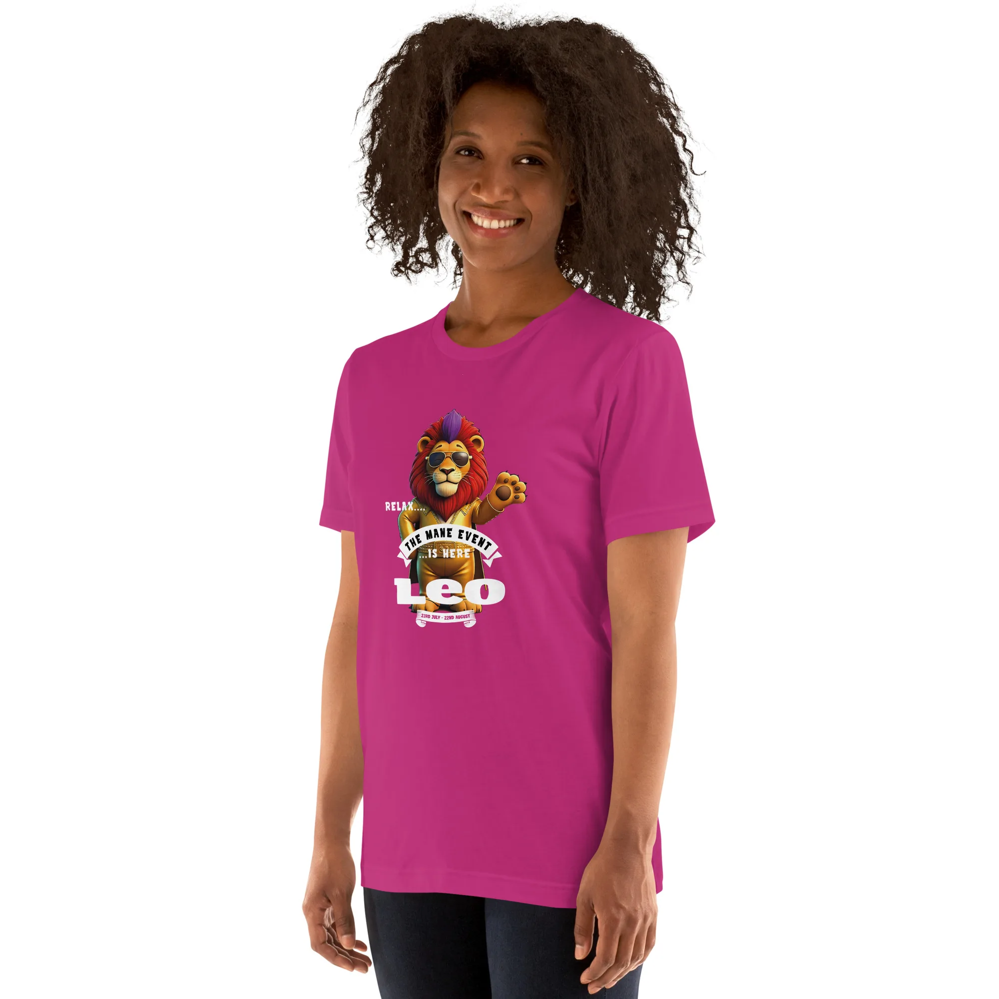 LEO - Relax, the Mane event is here....Unisex t-shirt - Image 6