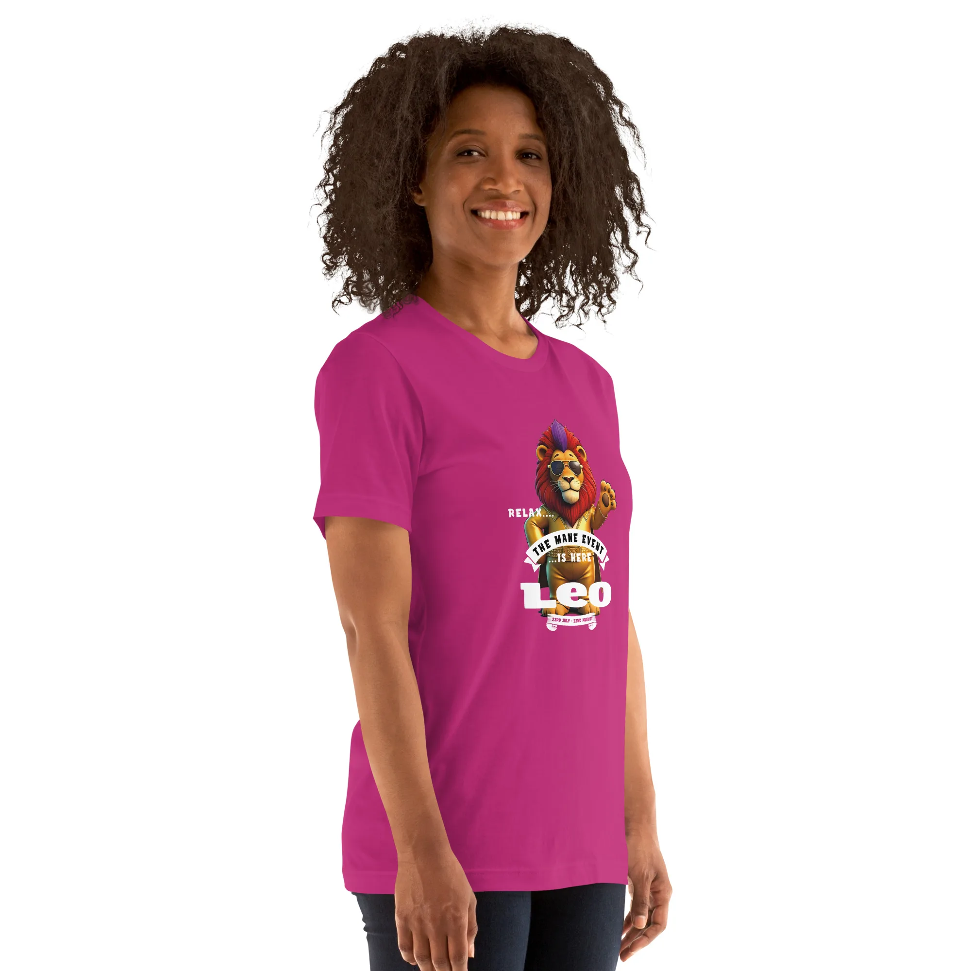 LEO - Relax, the Mane event is here....Unisex t-shirt - Image 5